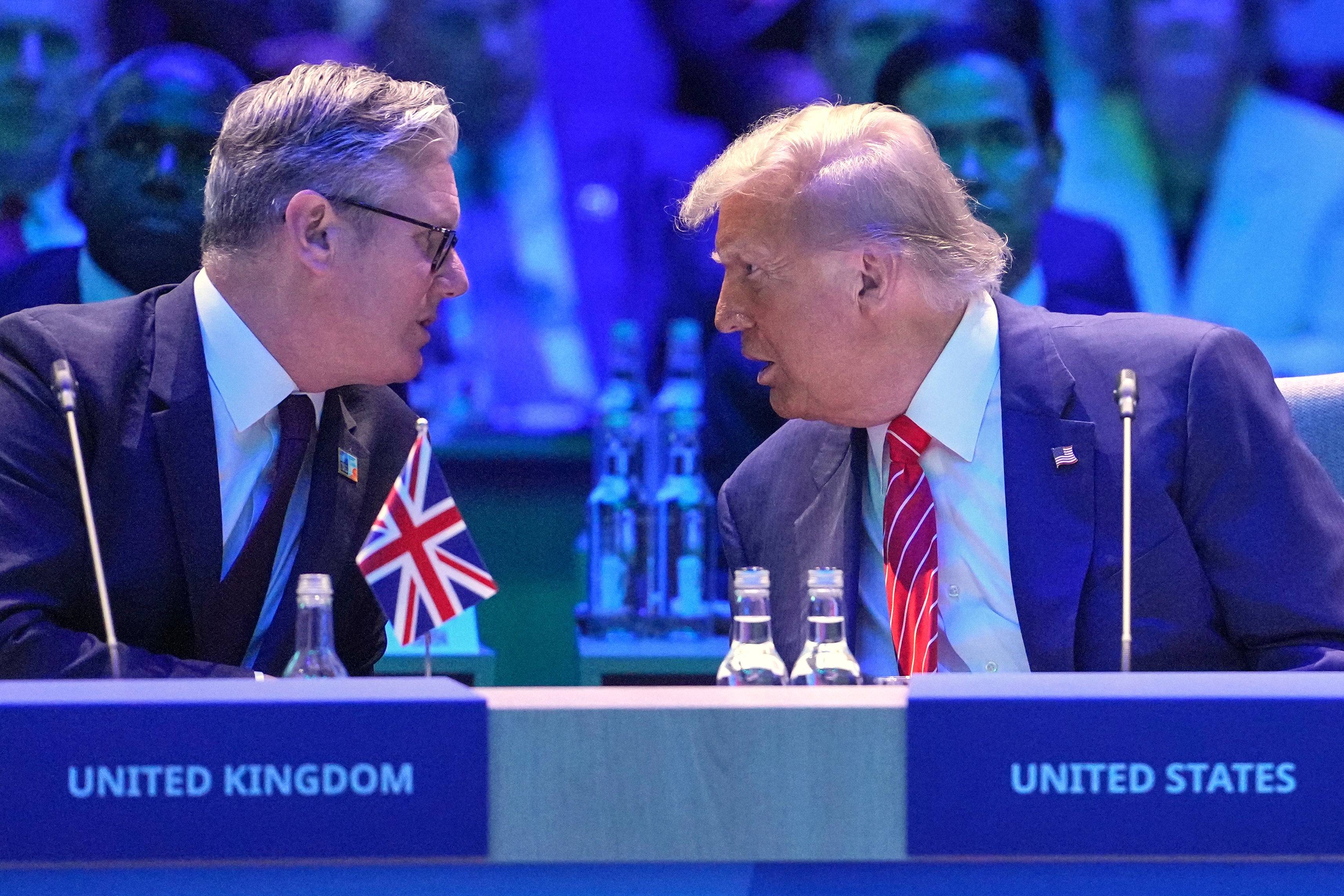 Sir Keir meeting Donald Trump at the Nato summit