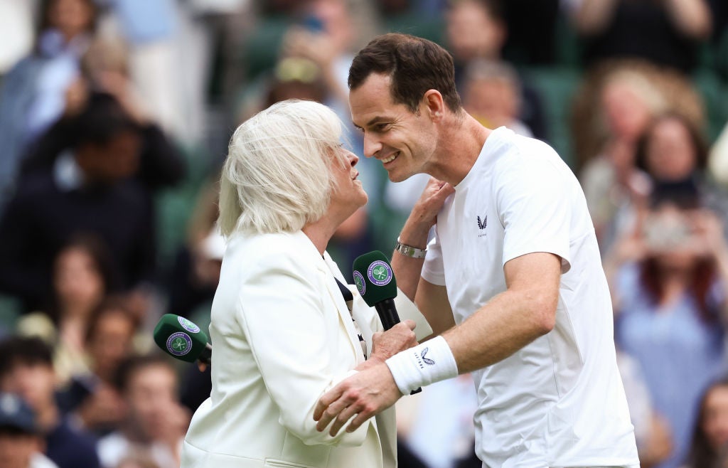 She returned to Centre Court for Murray's farewell ceremony last year