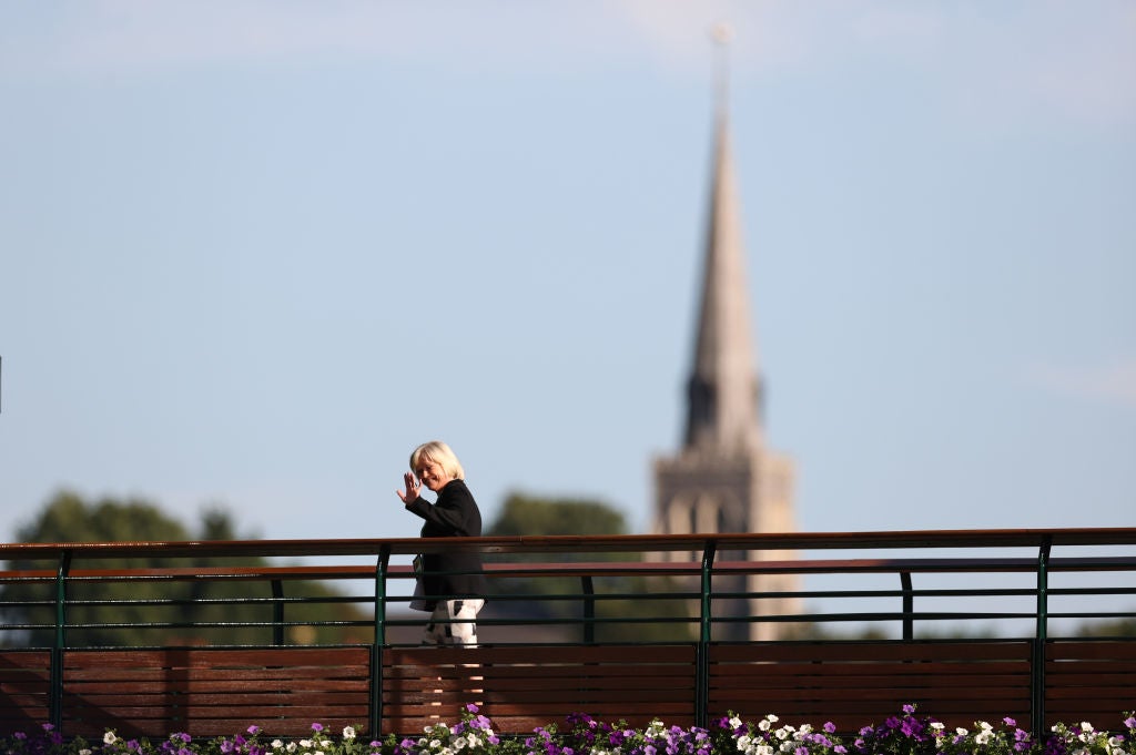 Barker's final moment as Wimbledon anchor was in 2022, speaking to men's champion Novak Djokovic and runner-up Nick Kyrgios
