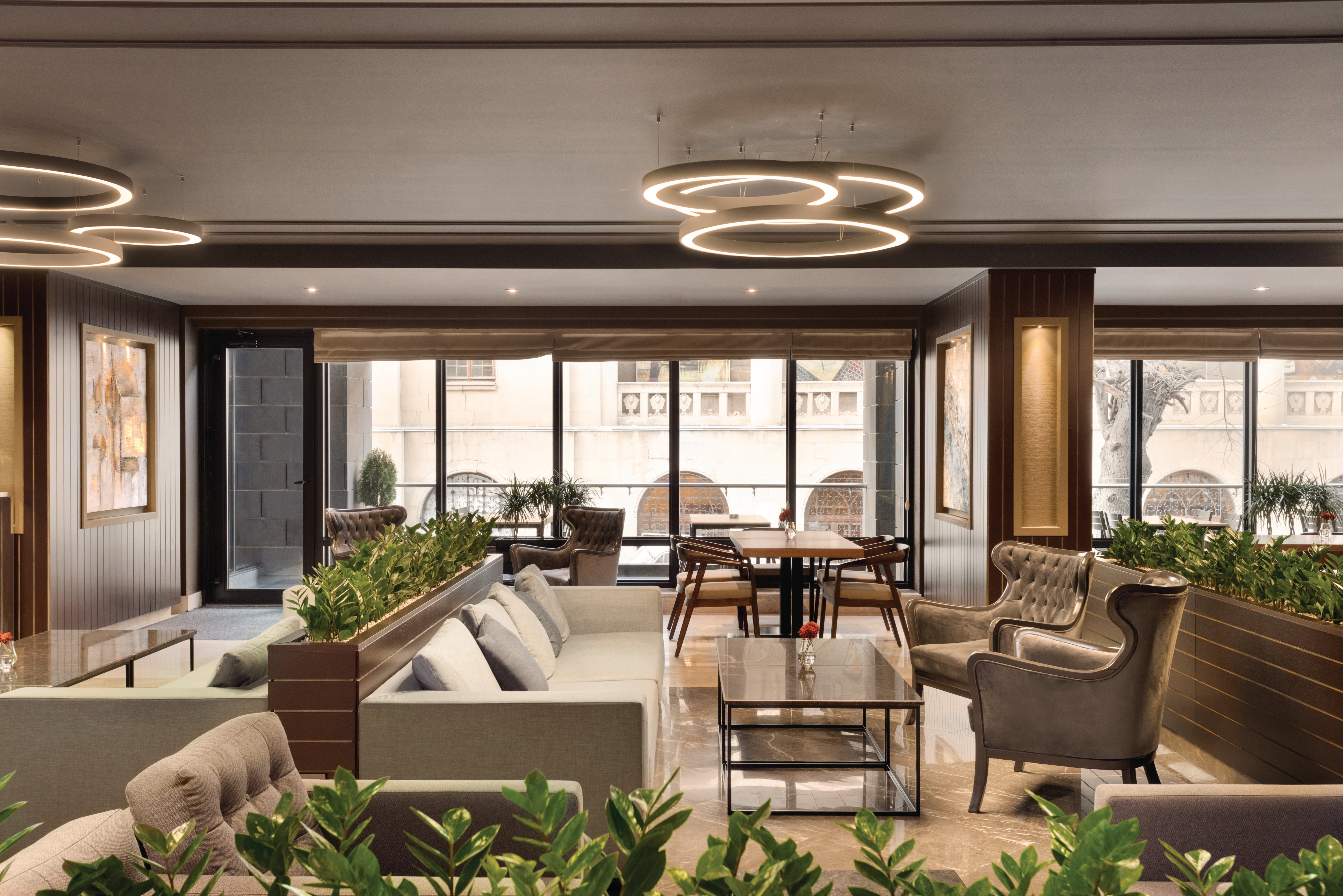 The lounge in Wyndham Grand Tbilisi