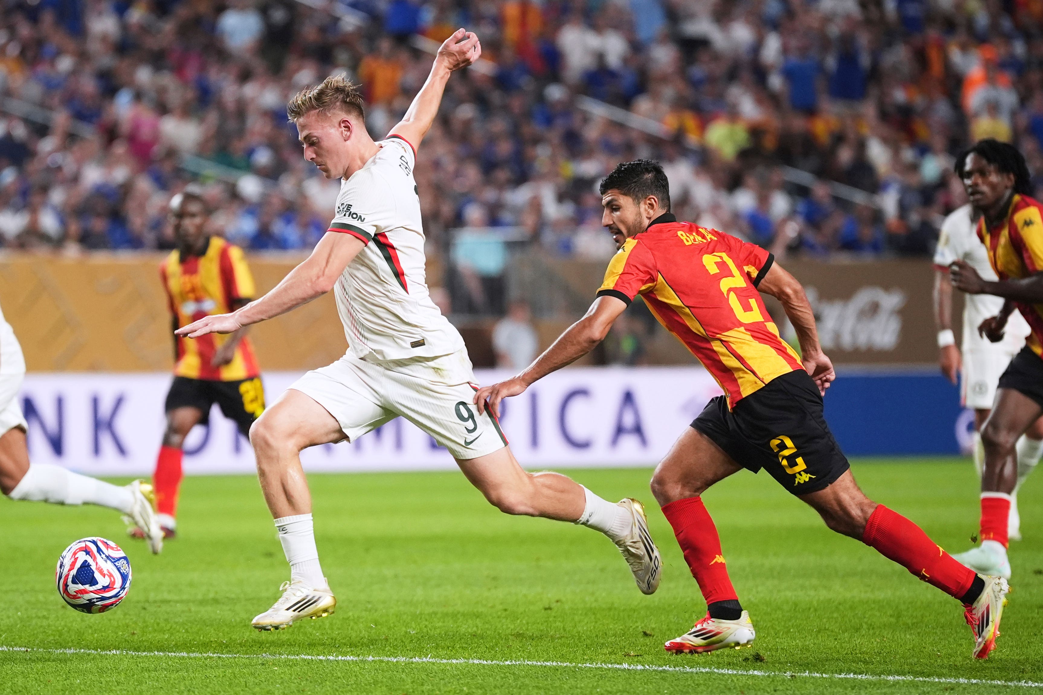 Liam Delap’s Chelsea career is up and running after he scored his first goal for the club (Matt Slocum/AP)