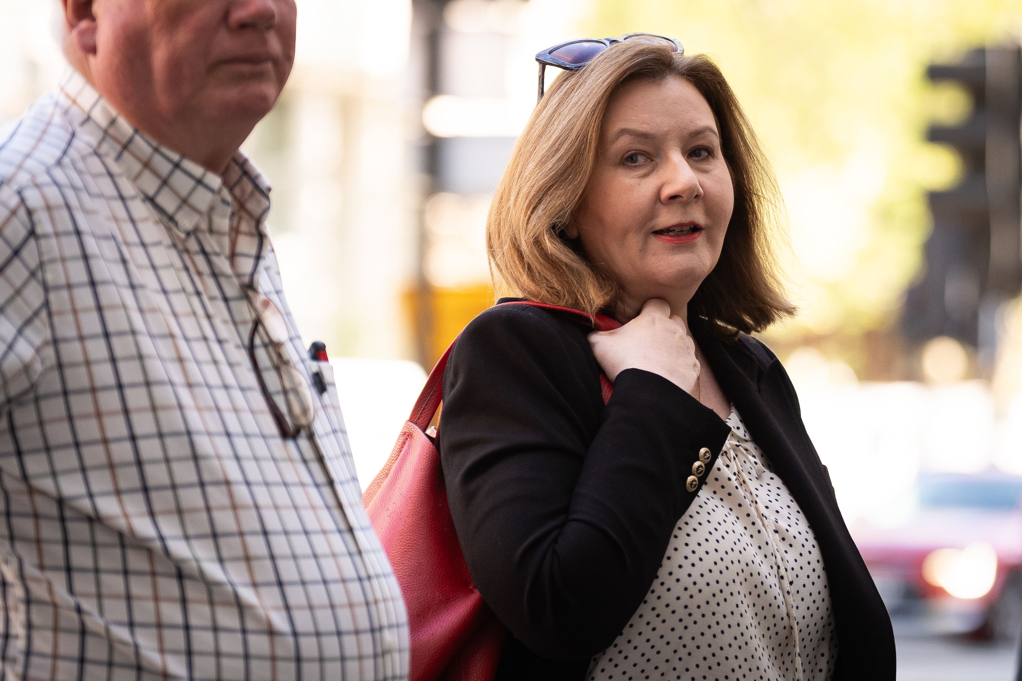 Rebecca Richardson arrives at Westminster Magistrates’ Court in London (Aaron Chown/PA)
