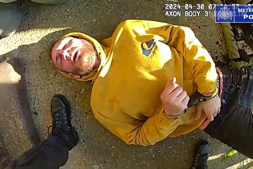 Marcus Arduini Monzo was chased down by police officers as Inspector Moloy Campbell sought to prevent more injuries and deaths