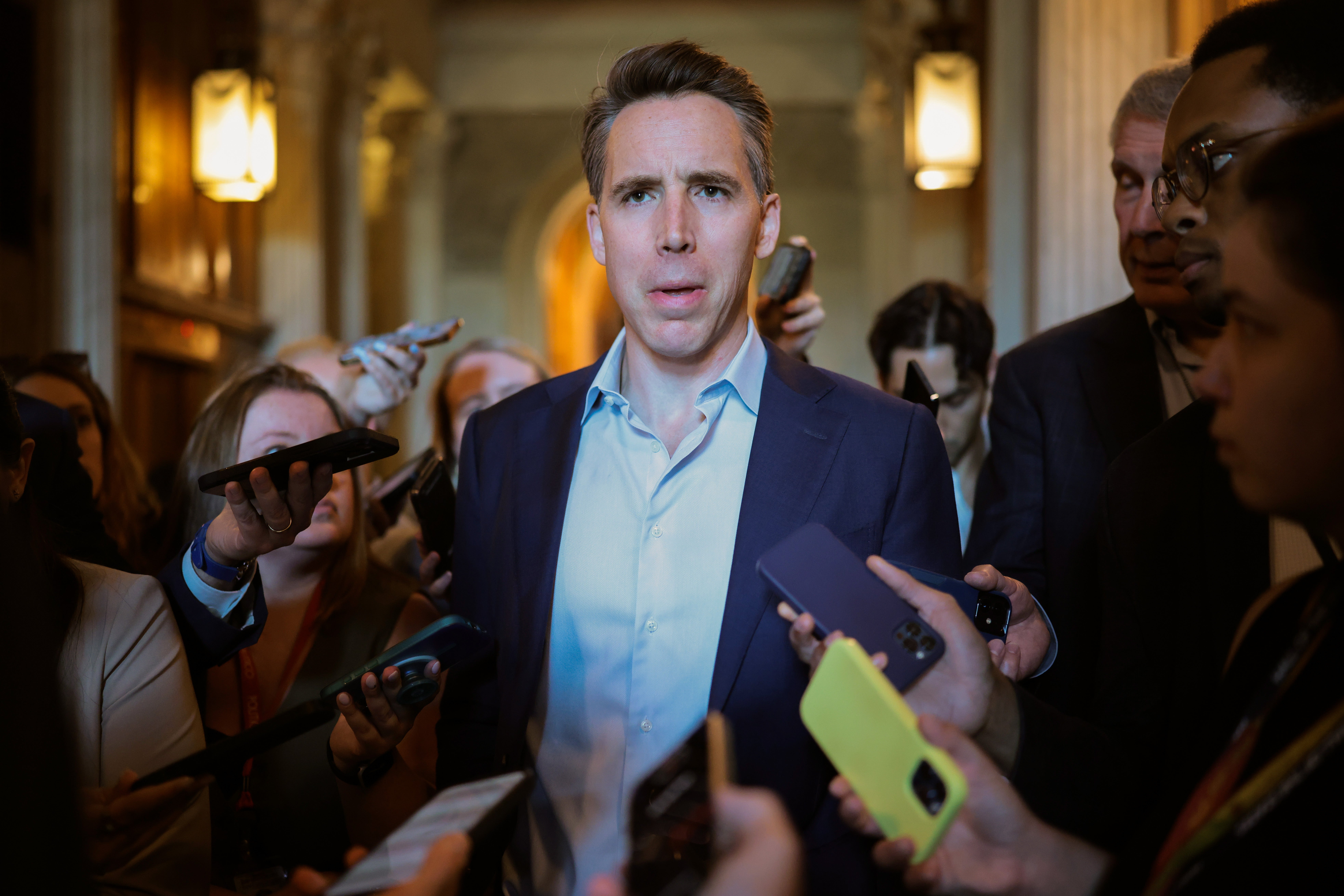 Sen. Josh Hawley (R-MO) explained his dust-up with President Donald Trump this week.