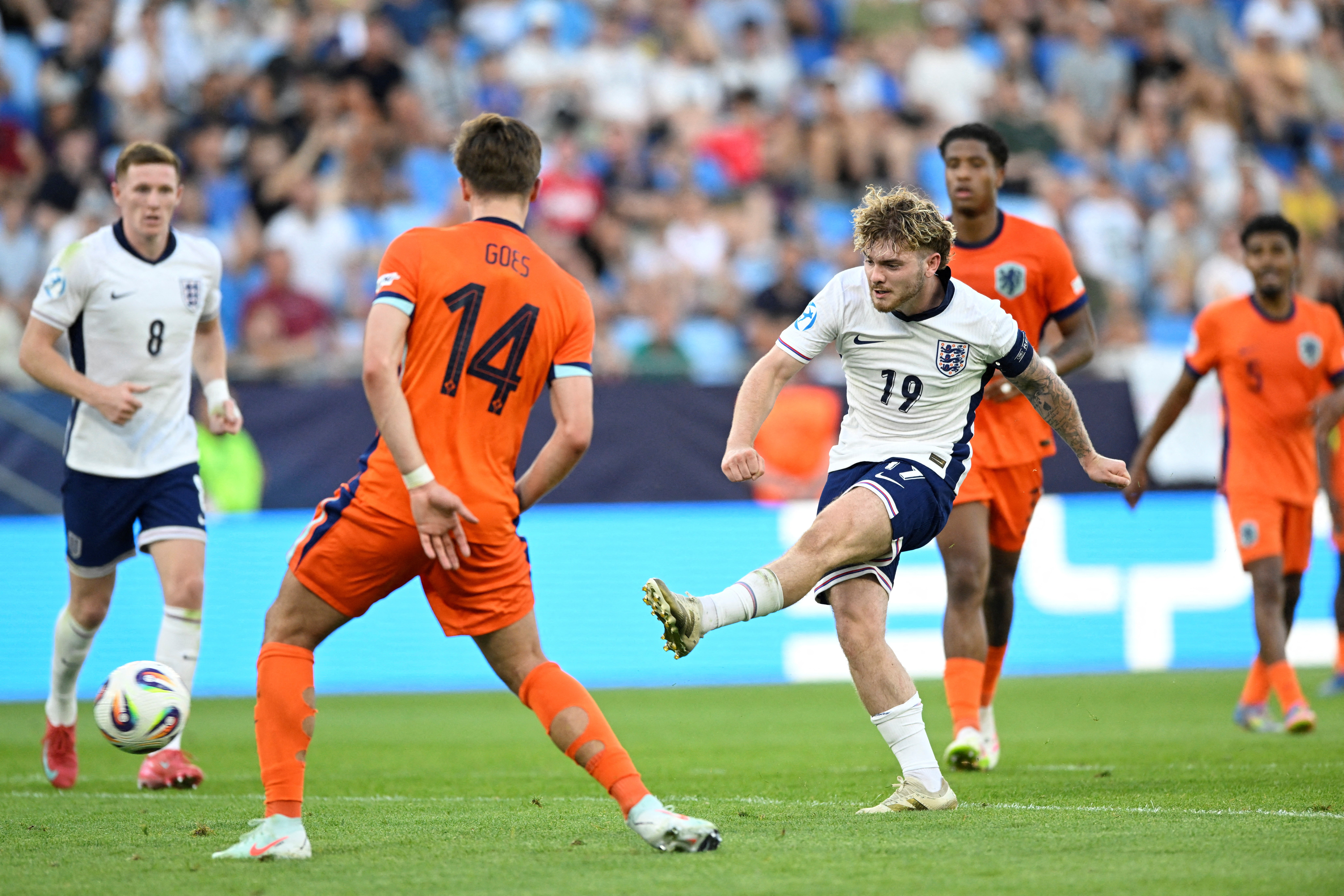 Harvey Elliott was brilliantly at the double for England in their semi-final win