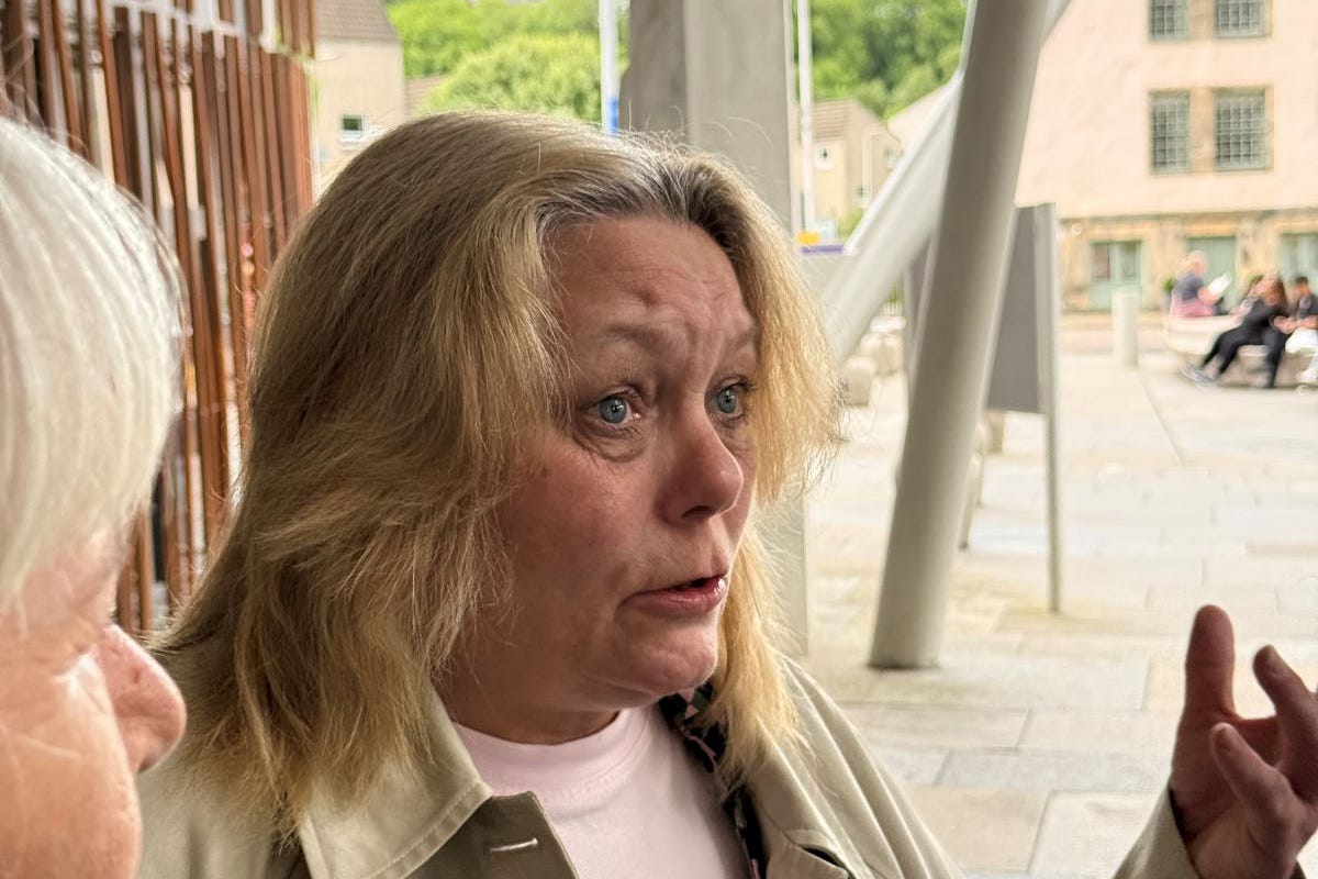 Gypsy Traveller campaigner Roseanna McPhee speaks to media outside the Scottish Parliament (Craig Meighan/PA)