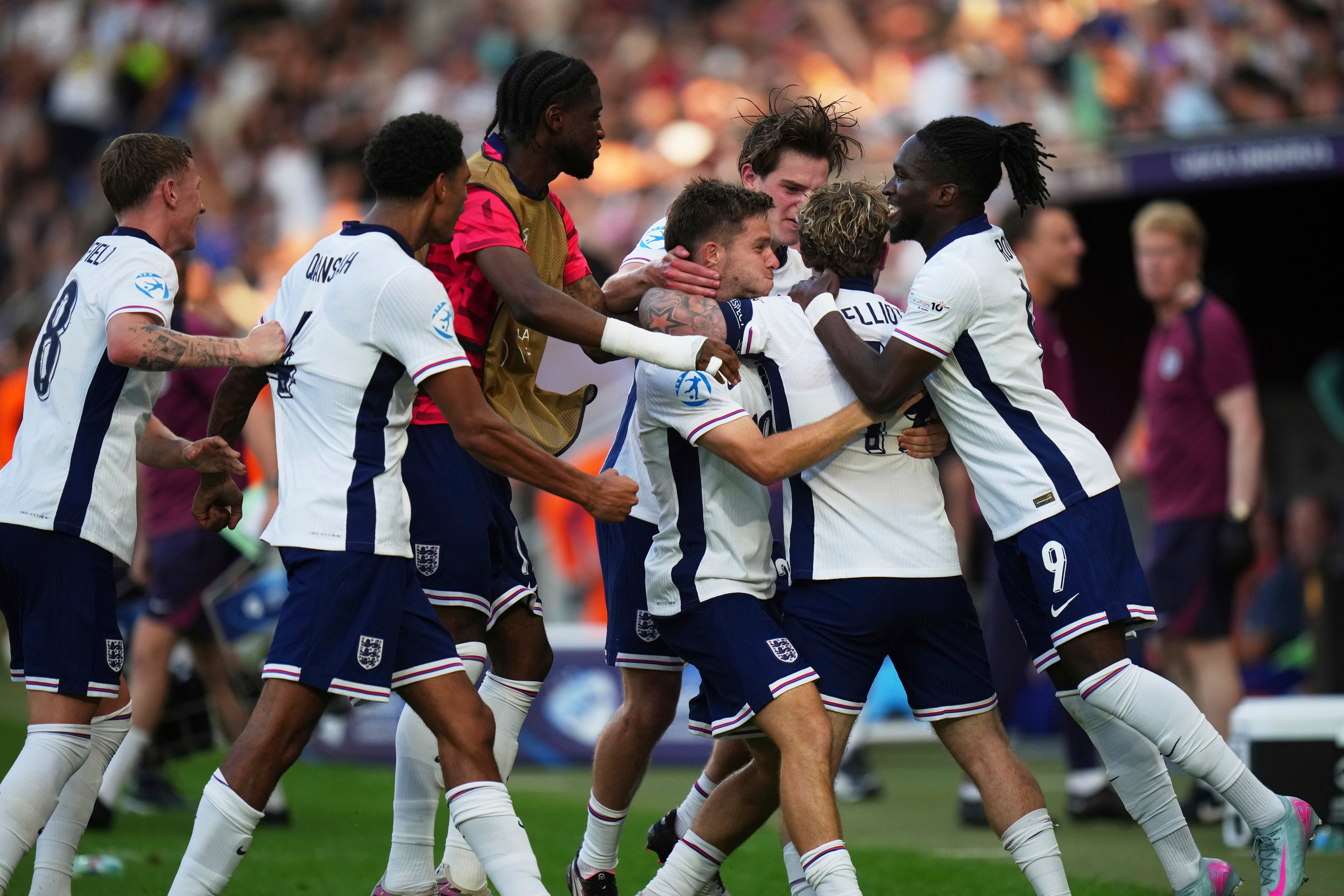 While Elliott’s second sparked wild scenes as the Young Lions booked their final spot