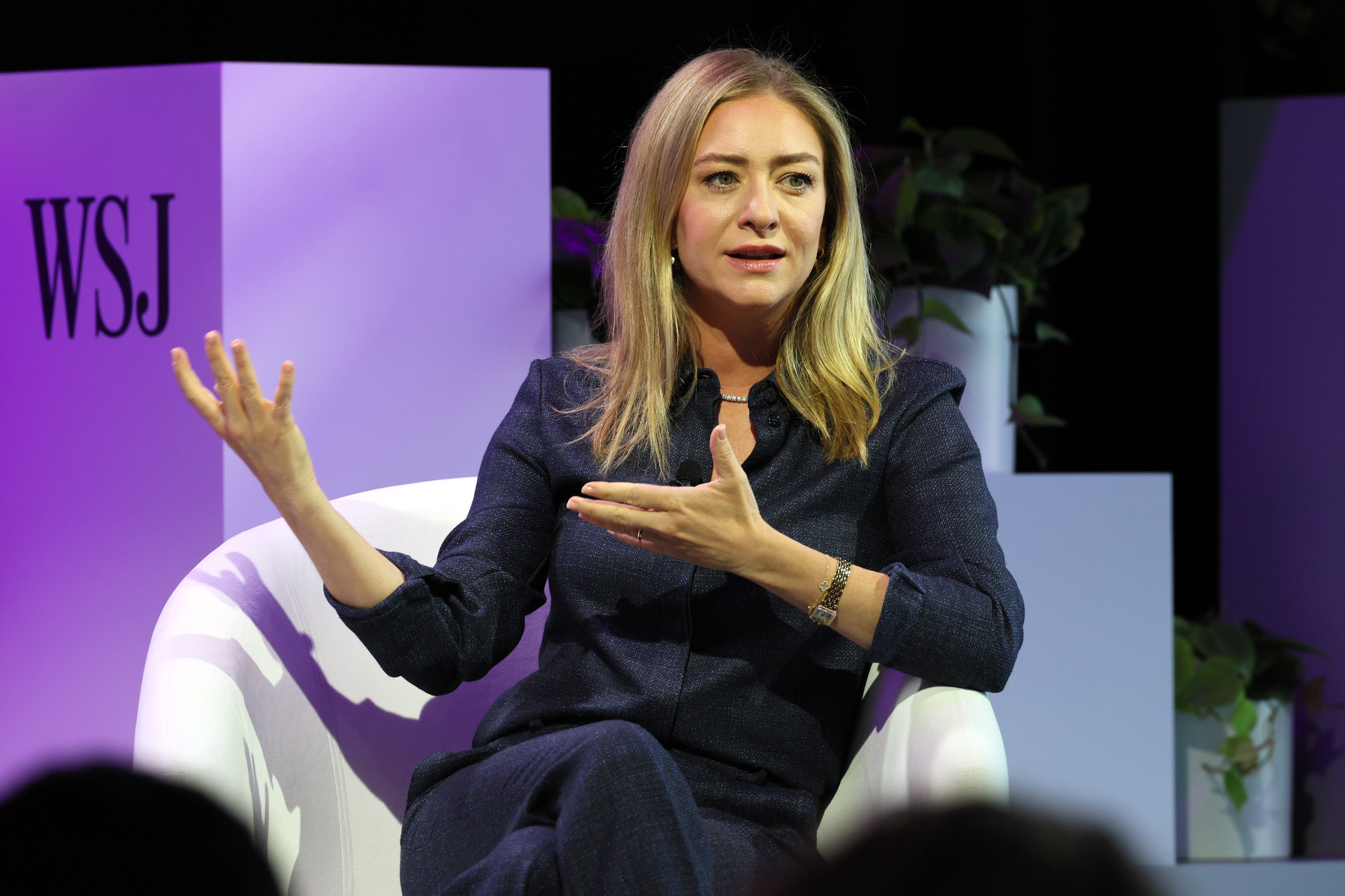 Whitney Wolfe Herd, Founder and Executive Chair, Bumble, speaks onstage during The Wall Street Journal's Future of Everything Festival in May 2024