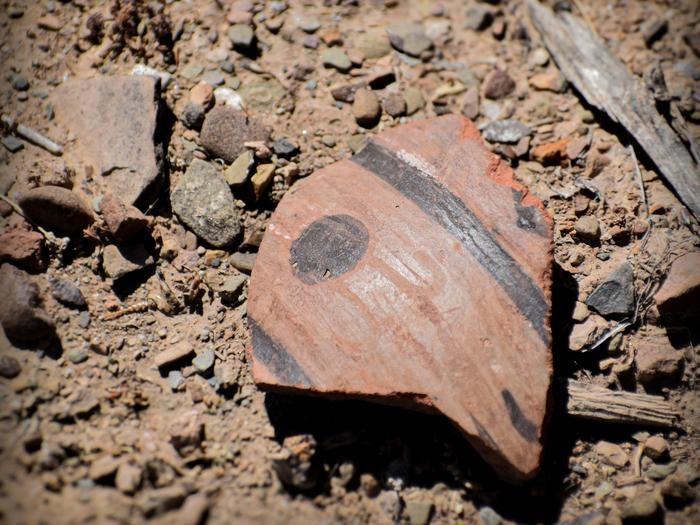 The researchers found fragments of keru cups on the surface of the temple. The cups were used for drinking chicha, a traditional maize beer