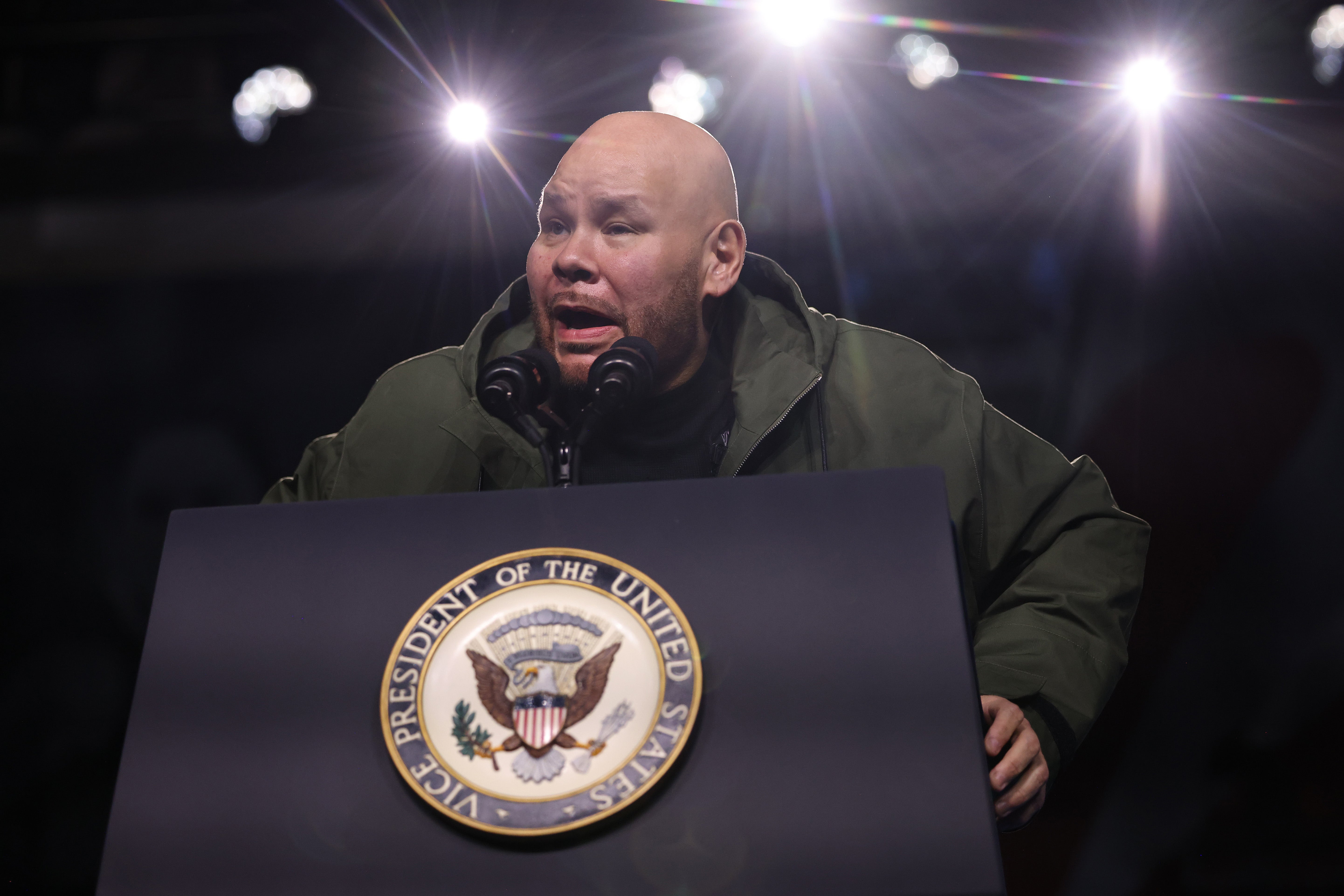 Attorney Tyrone Blackburn, representing Fat Joe’s former hype man Terrance “T.A.” Dixon, has been arrested for assault. The rapper, pictured, is embroiled in a bitter legal fight with Dixon.