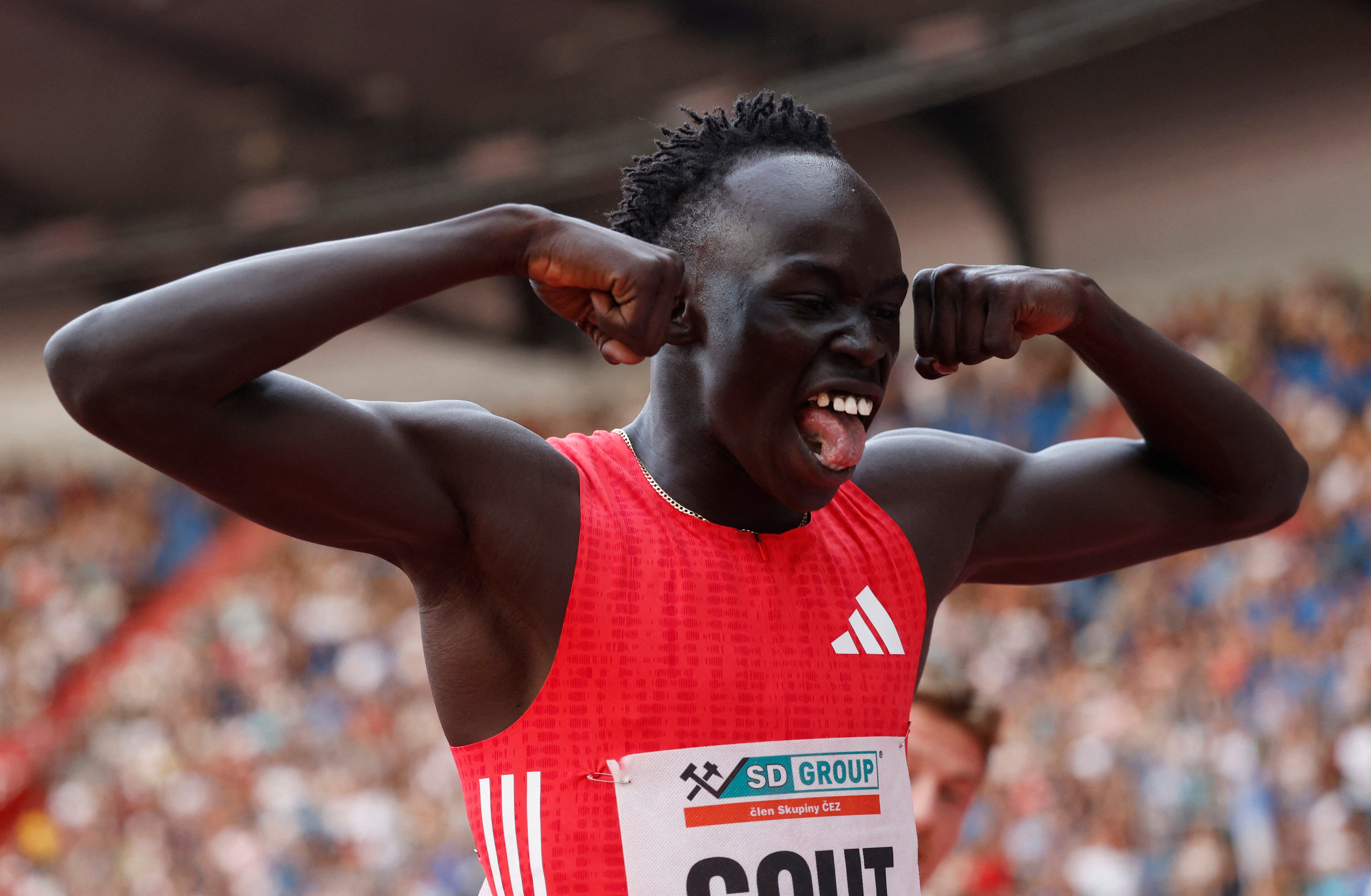 Gout Gout lowered his 200m personal best at his first senior meet in Europe