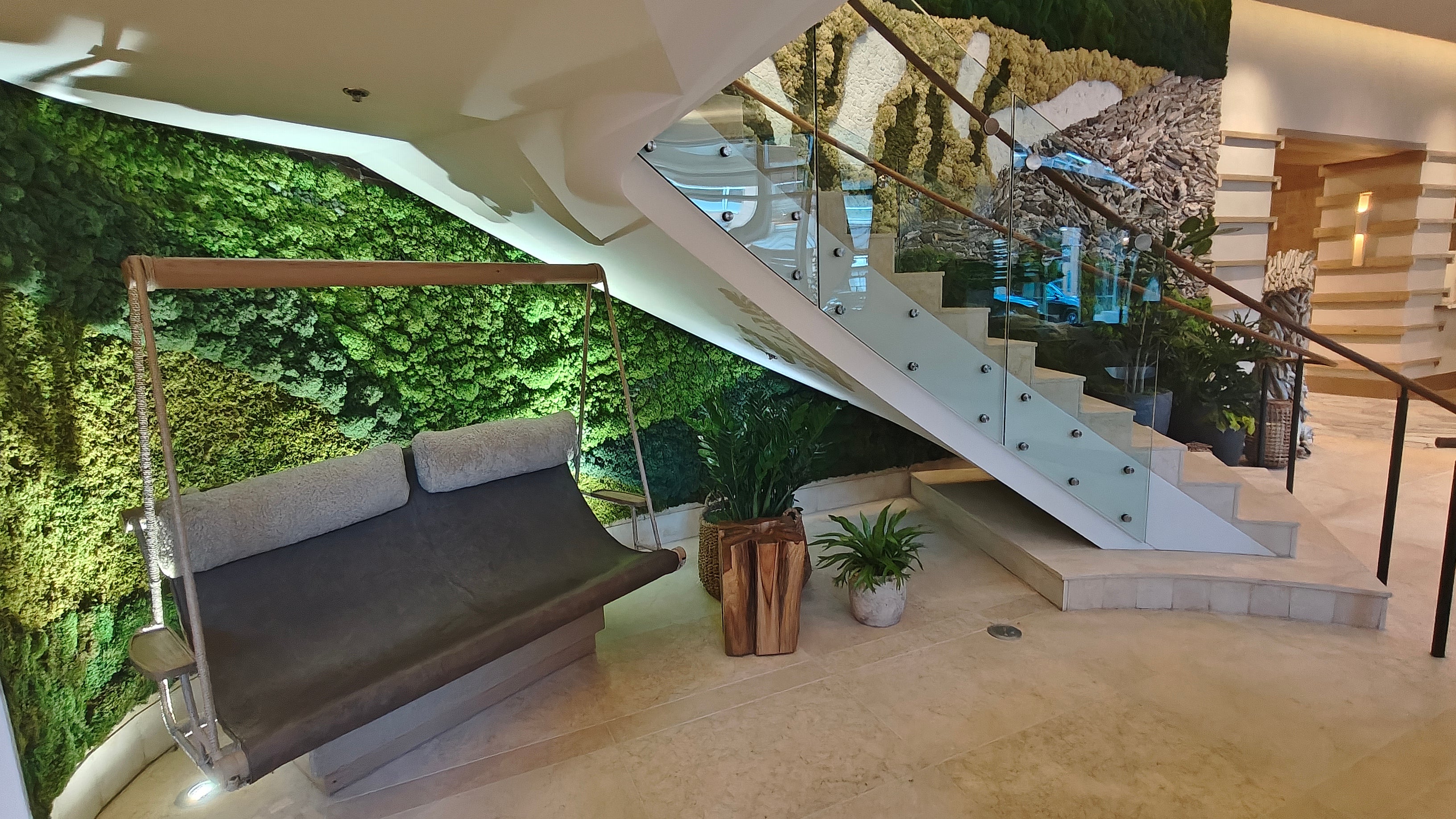 1Hotel’s seat swing provides a perfect spot for people-watching