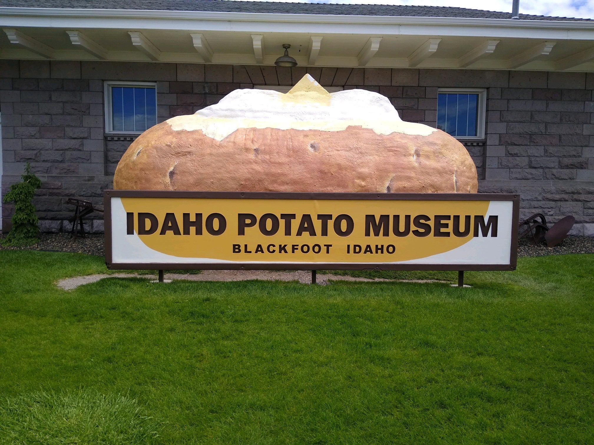 The Idaho Potato Museum houses the world's largest potato crisp and a potato signed by former vice president Dan Quayle