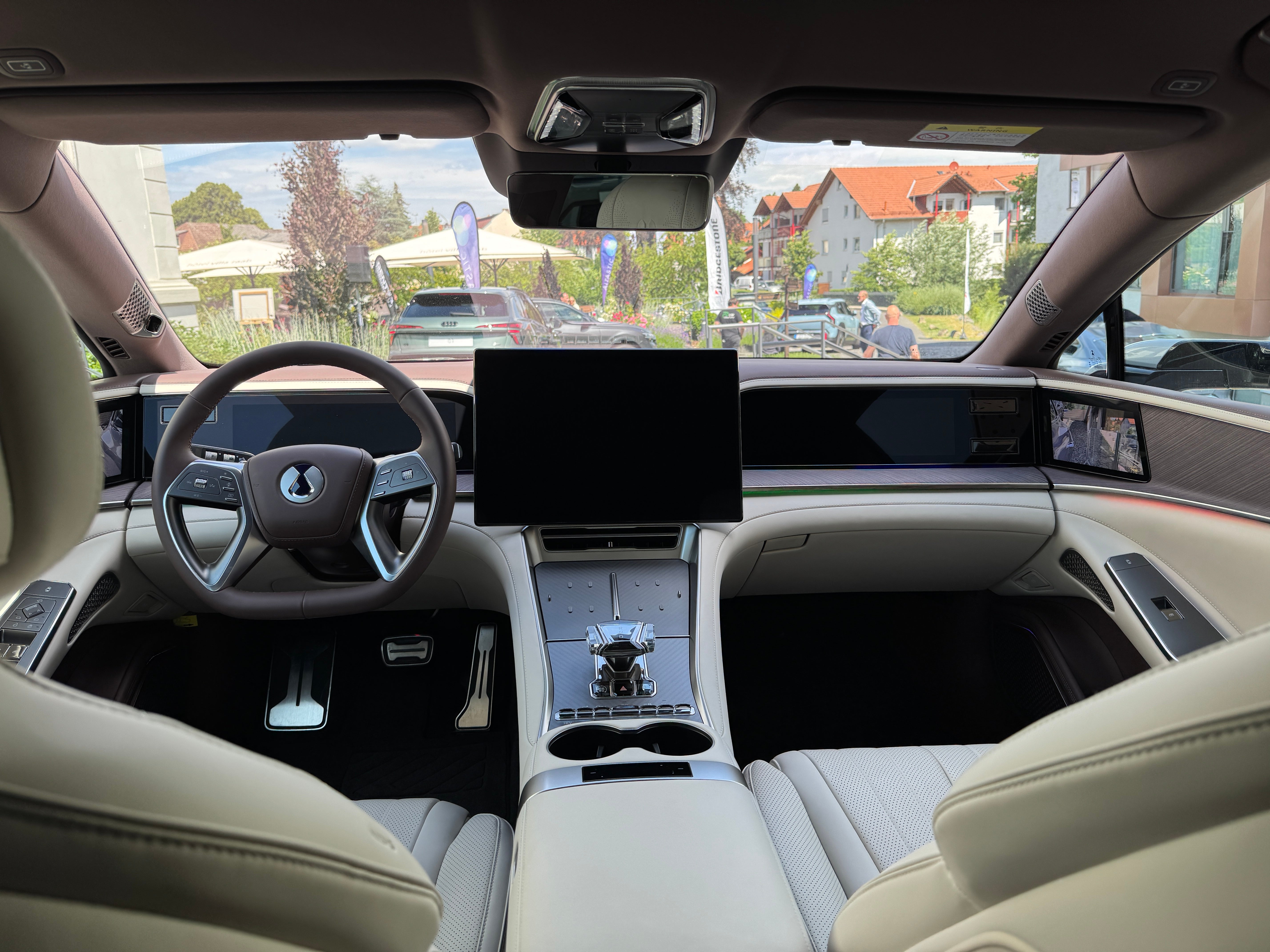 The Denza Z9 GT we tried had five screens across the front of the car