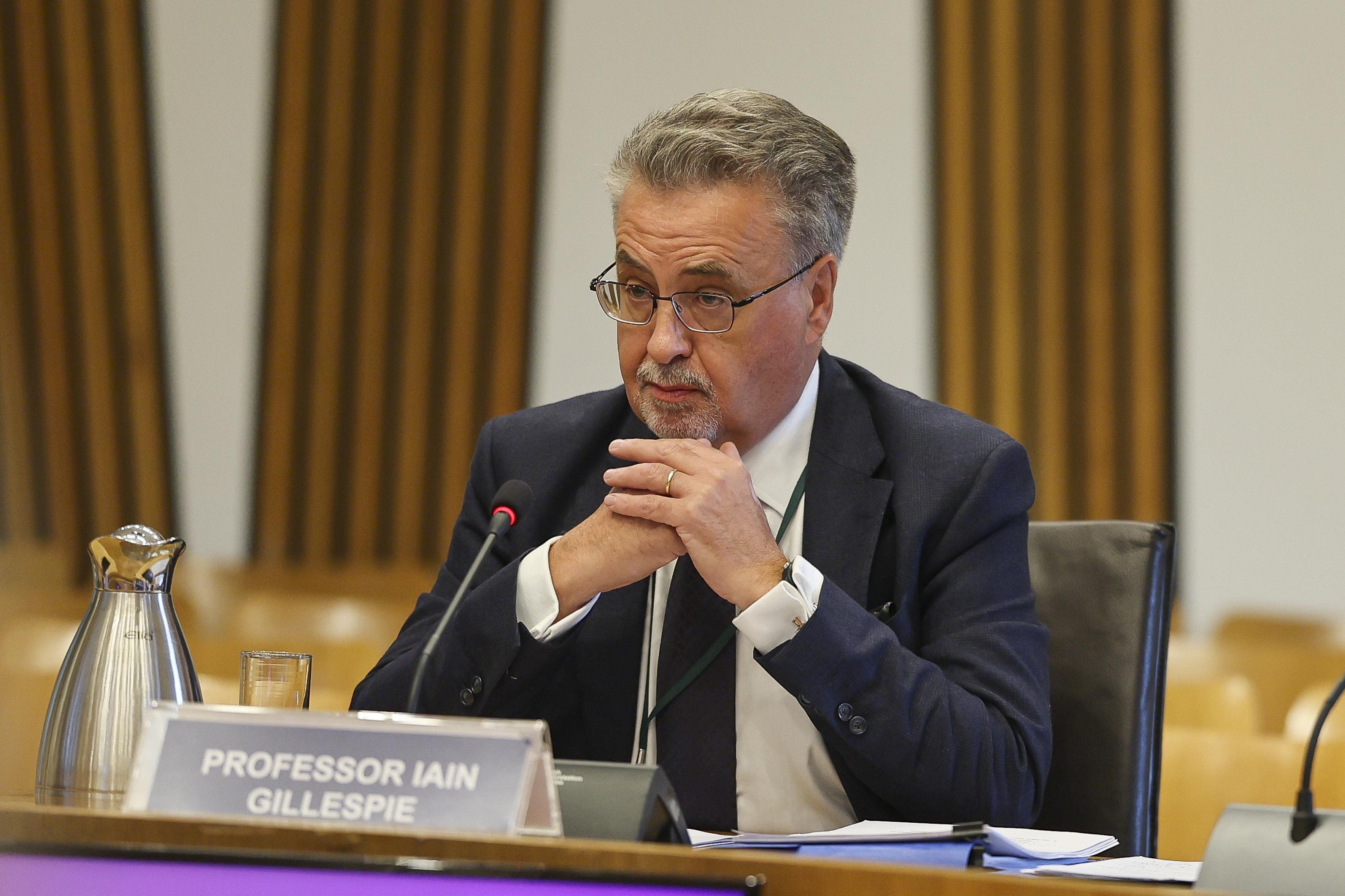 Professor Iain Gillespie appeared before Holyrood’s Education Committee on Thursday (Scottish Parliament/PA)