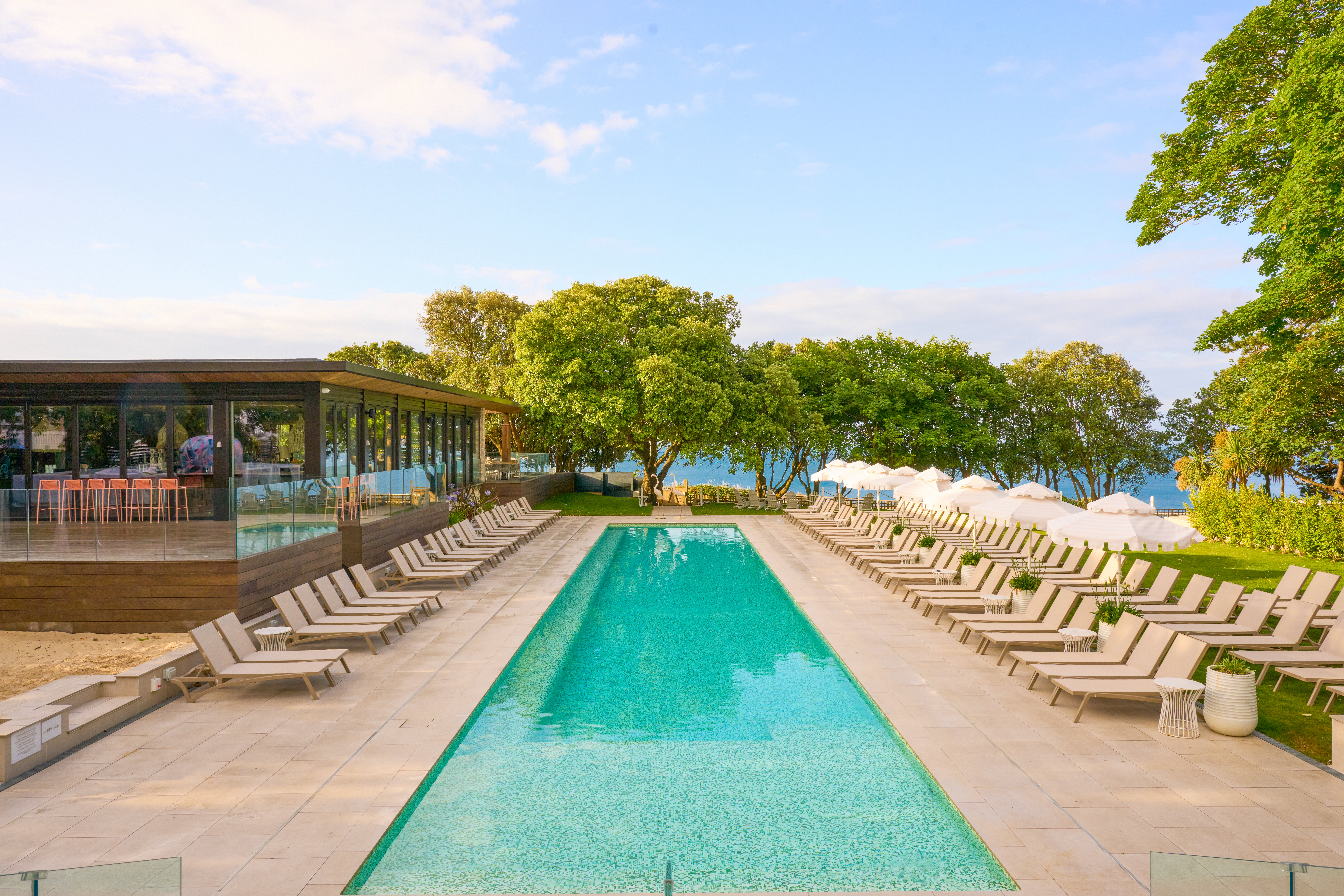 Swap seaside dips for a heated pool at the NICI