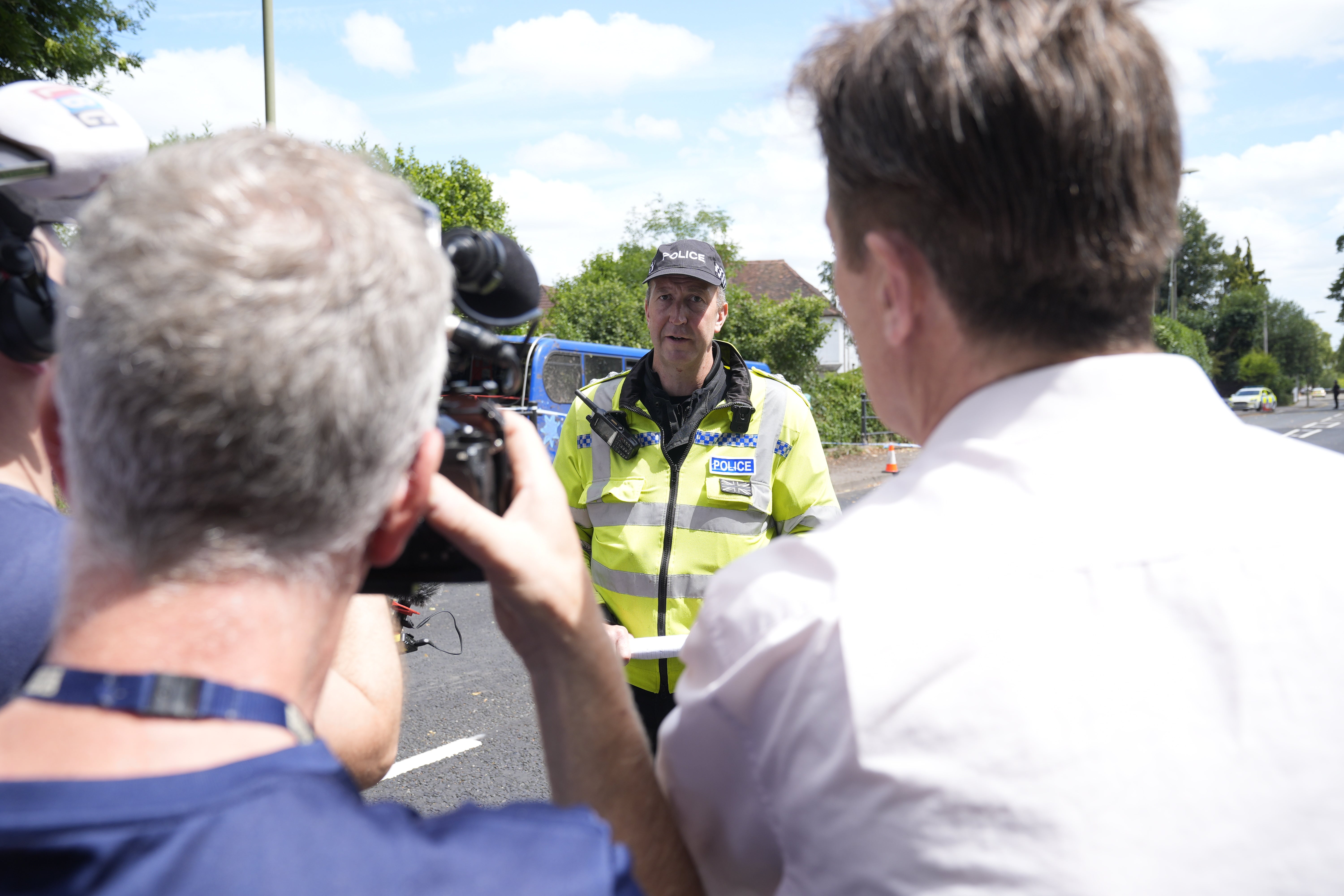 Inspector Andy Tester of Hampshire Constabulary said five people were taken to hospital (Andrew Matthews/PA)