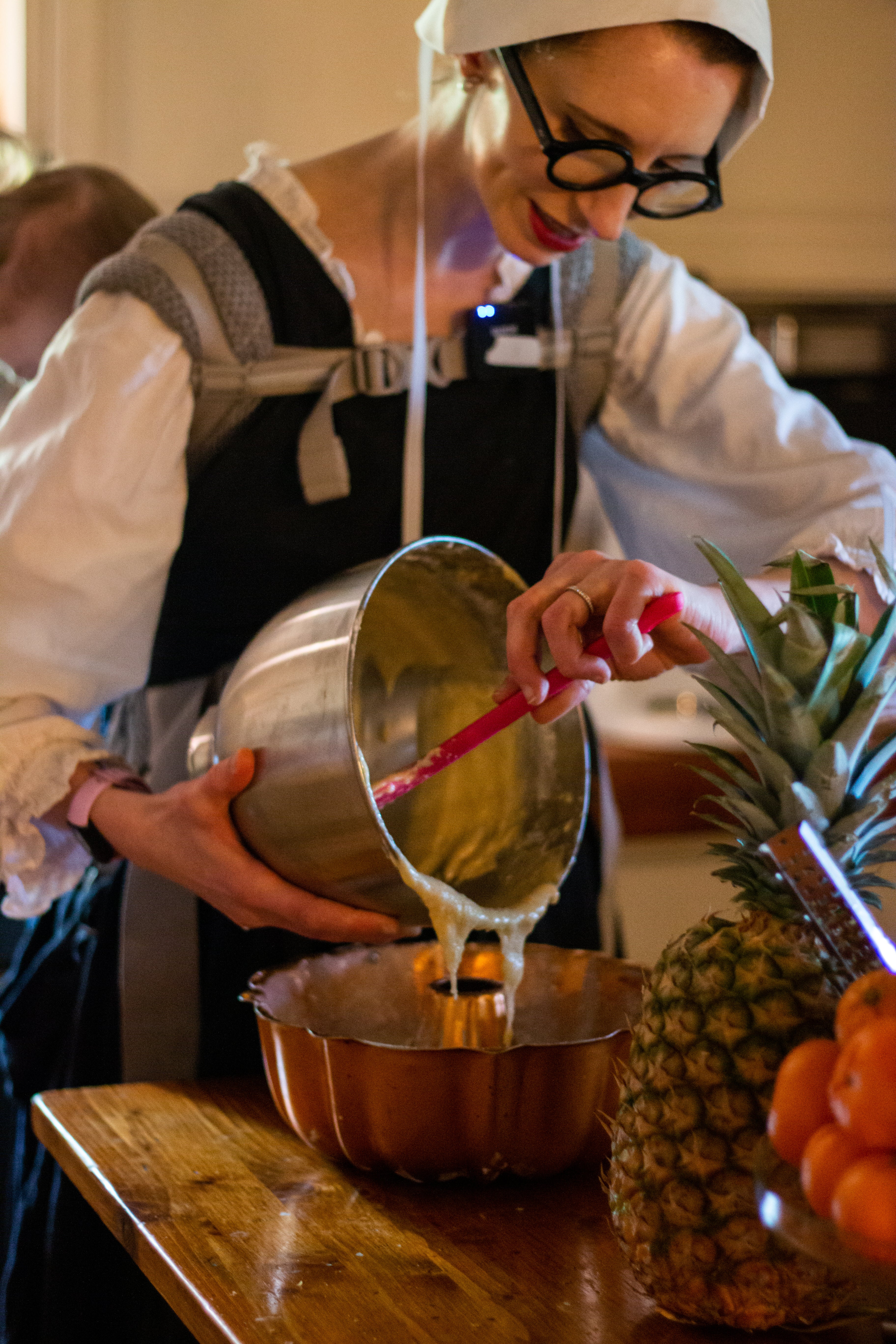 With the help of AI instruction, Simone bakes a lemon cake from scratch