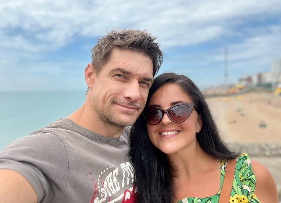 Actor Craig Russell (left) with wife Kate (right) first noticed he was experiencing memory loss, migraines and brain fog in September 2022 before his partner encouraged him to seek a GP appointment