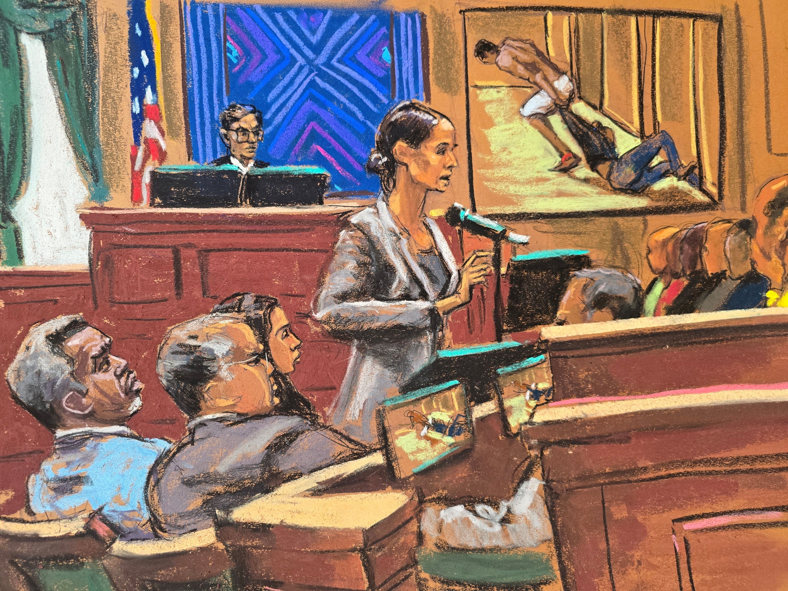 Sean ‘Diddy’ Combs watches as prosecutor Christy Slavik delivers closing arguments