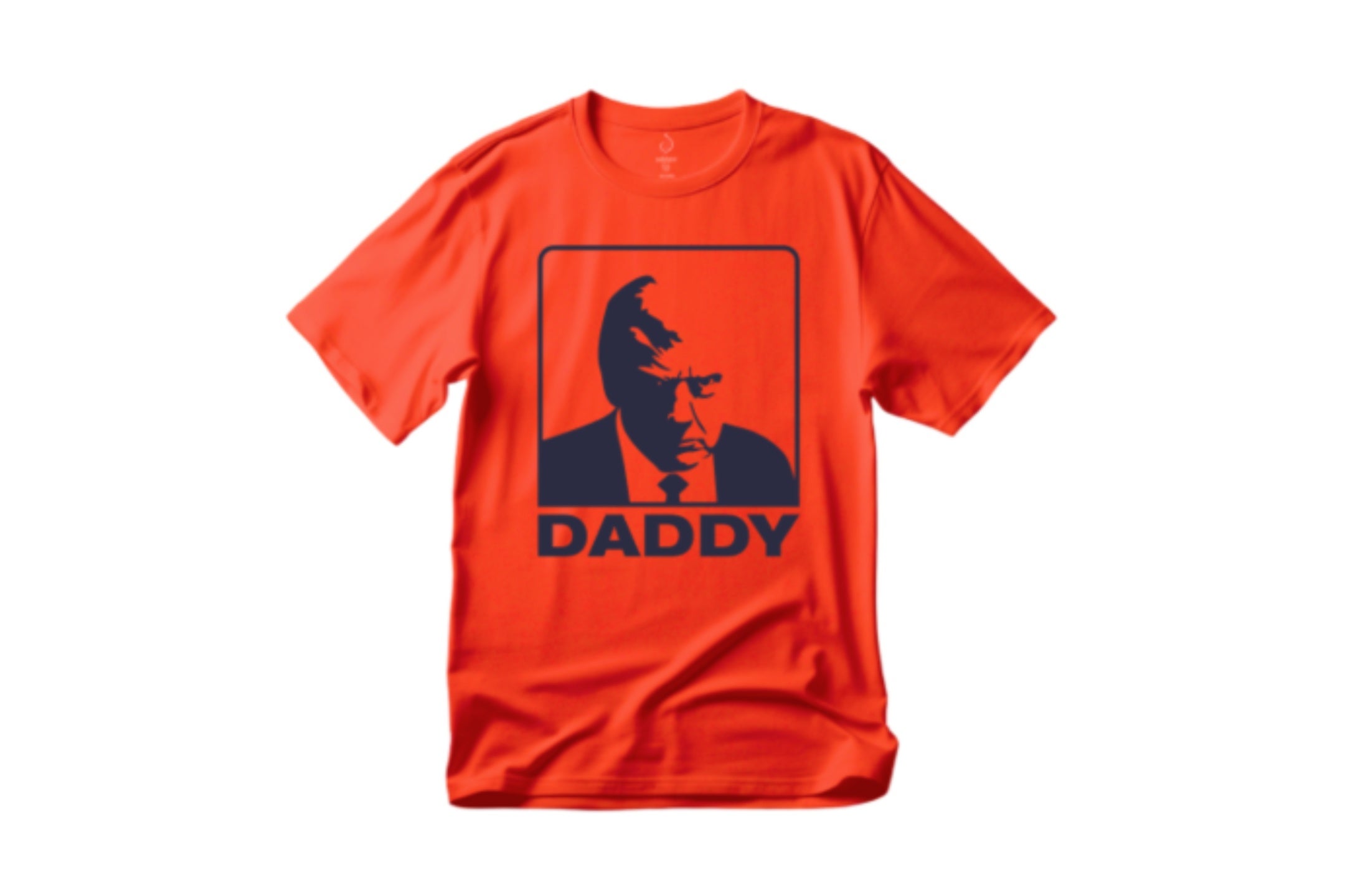 With the president’s mugshot on the front, a Trump fundraising committee is now selling T-shirts with the word ‘daddy’ on the front