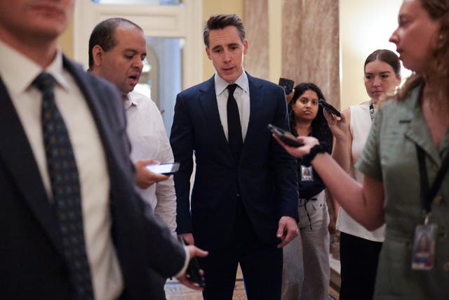 <p>Sen. Josh Hawley was one of two Republican senators to be won over by the White House’s persuasive efforts over the past week</p>