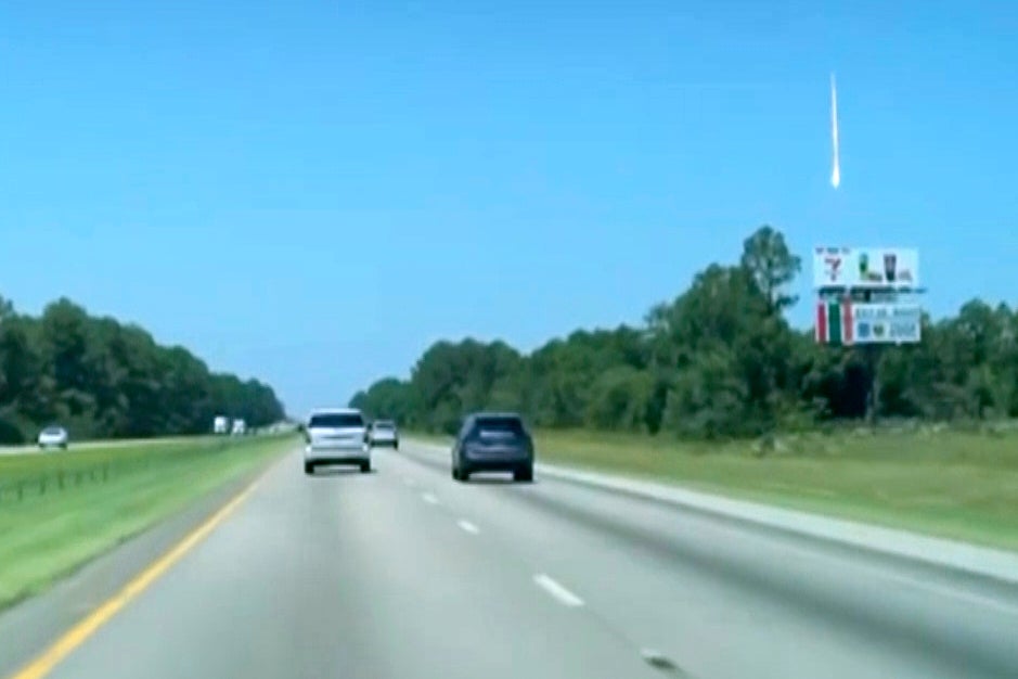 Shocked onlookers saw what appeared to be a fireball shooting across parts of the Southeast on Thursday