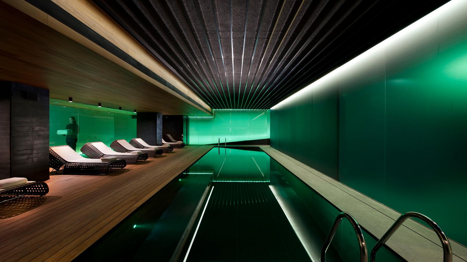 Mandarin Oriental has a 12-metre indoor pool, a hammam and rainforest showers