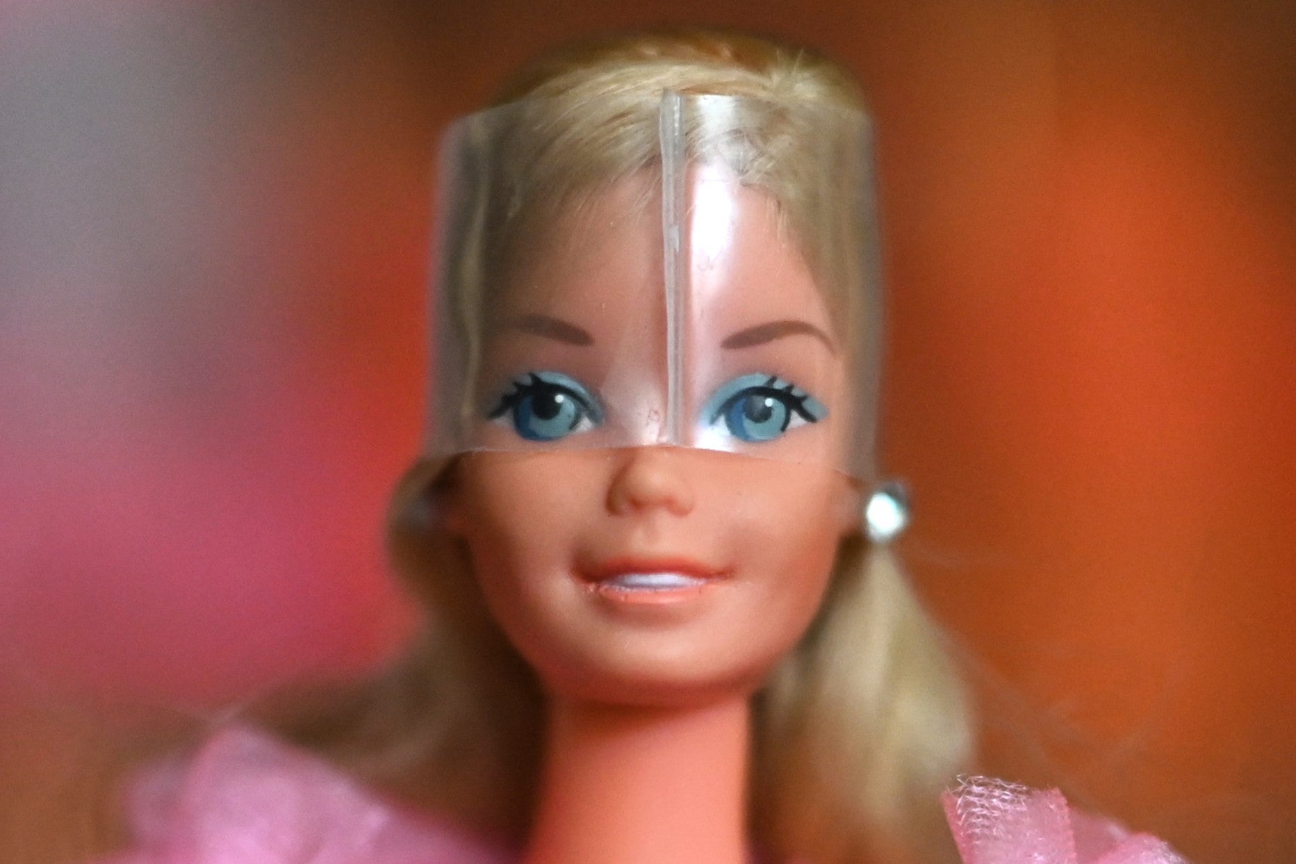 A Mattel Barbie pictured at the 'Barbie clinic' of collector Bettina Dorfmann in Duesseldorf, Germany on 25 July, 2023