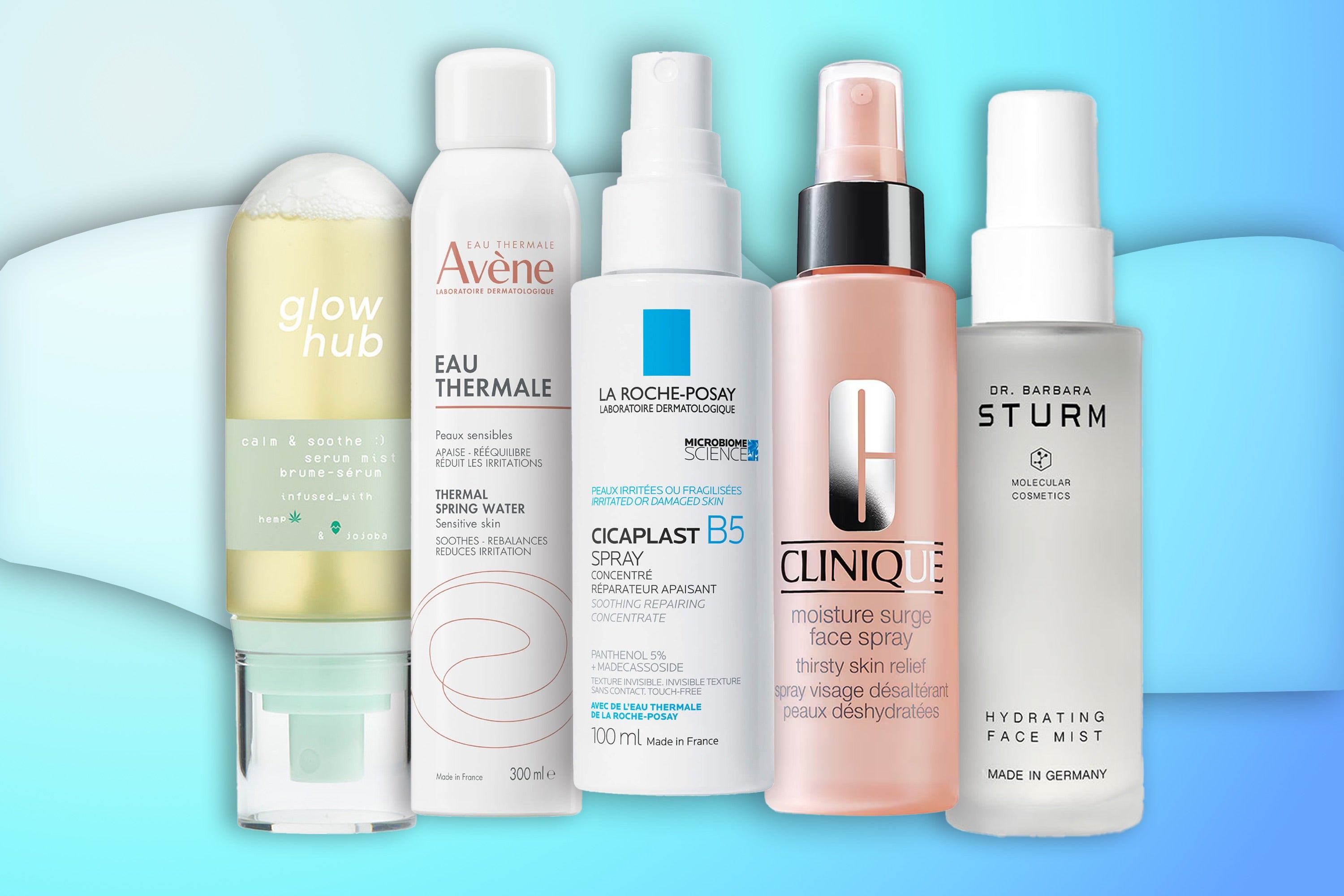 You can spritz these on while bare-faced, or after you’ve done your make-up