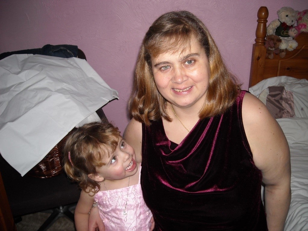 Mary as a toddler with her mother, Sarah