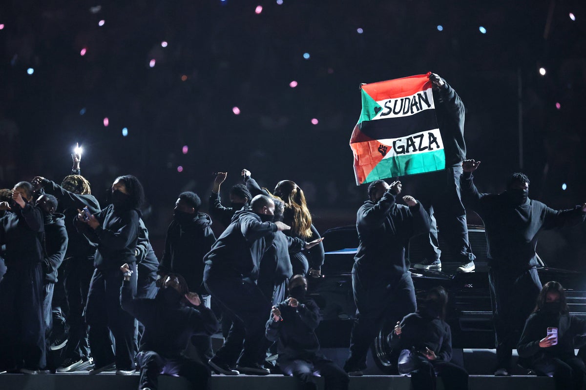 Kendrick Lamar performer who held up pro-Gaza flag during Super Bowl halftime show is arrested