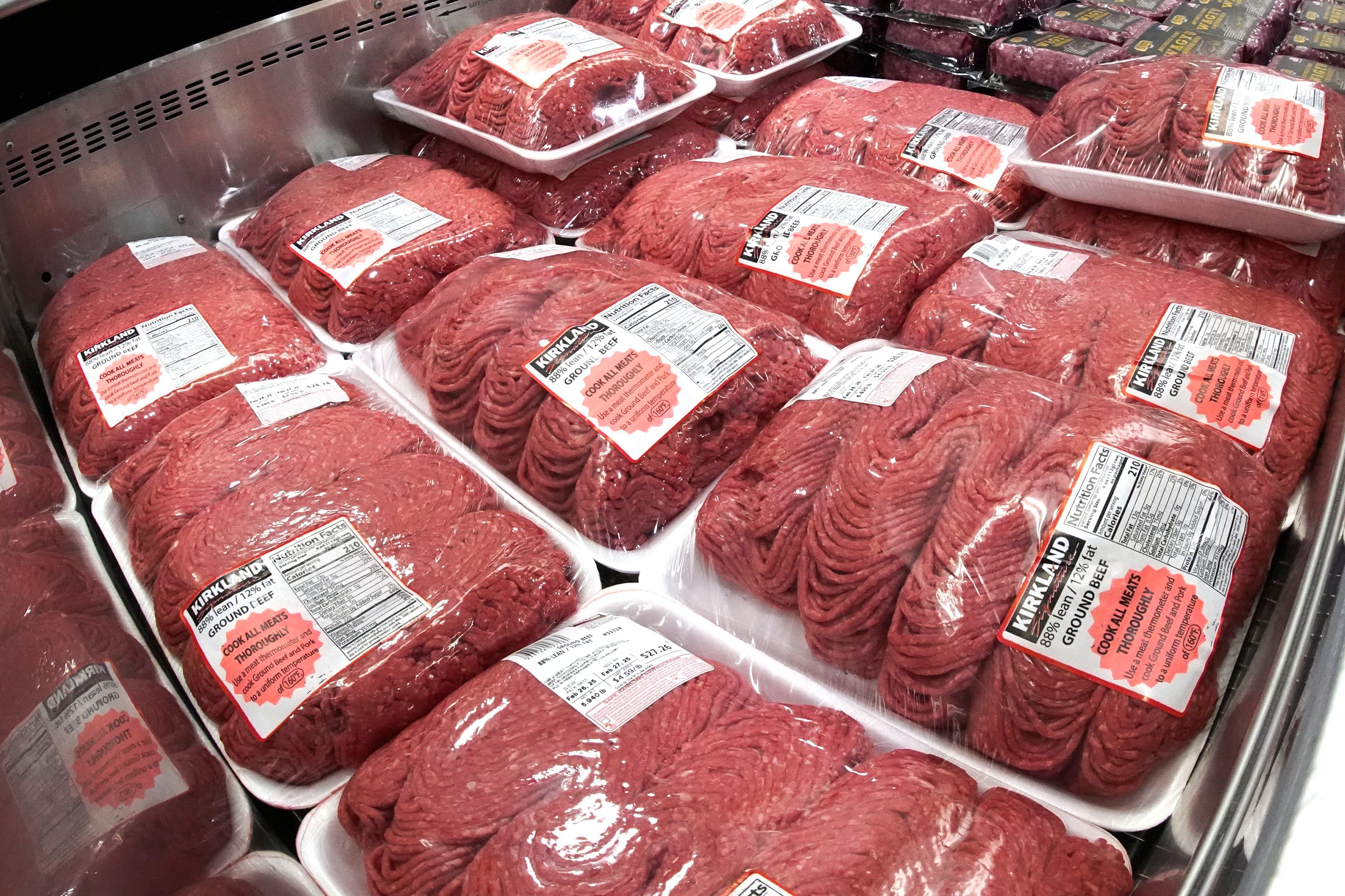The price of beef is up nearly 12 per cent from a year ago, according to U.S. government data