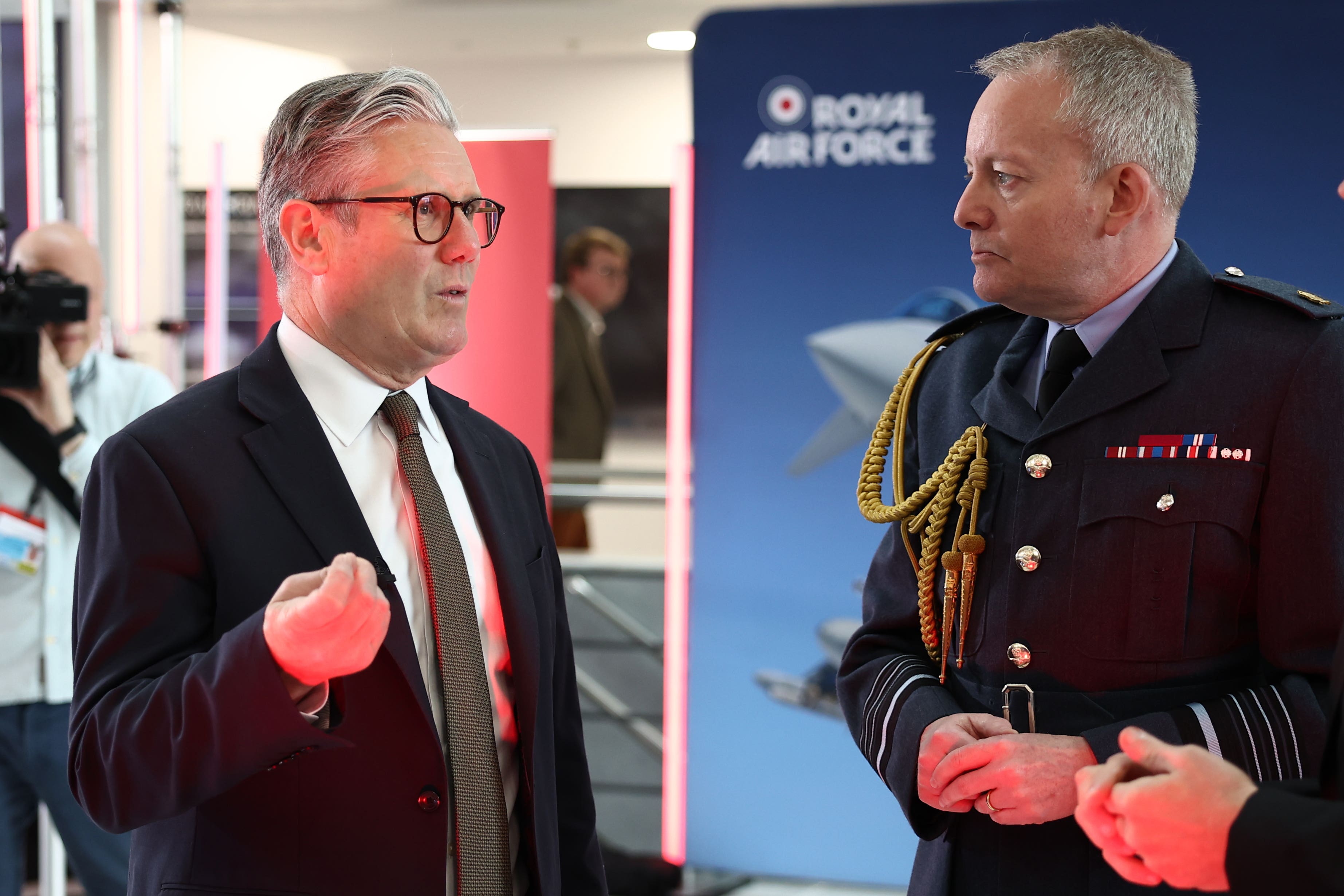 Sir Keir Starmer has chosen Air Chief Marshal Sir Richard Knighton, the current head of the RAF, as the new Chief of the Defence Staff (Henry Nicholls/PA)