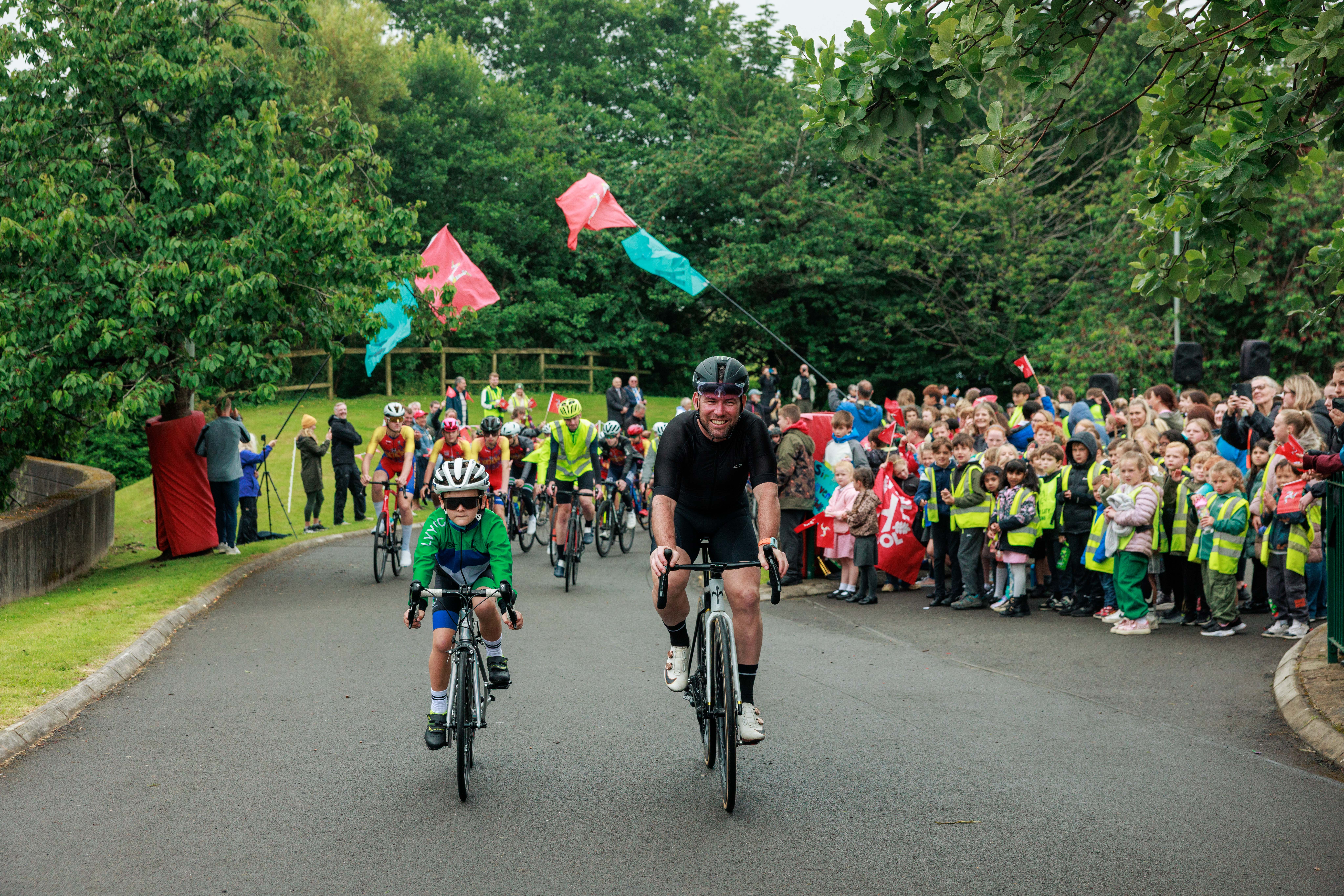 Cavendish returned to the raceway he grew up riding on to rename it in his honour