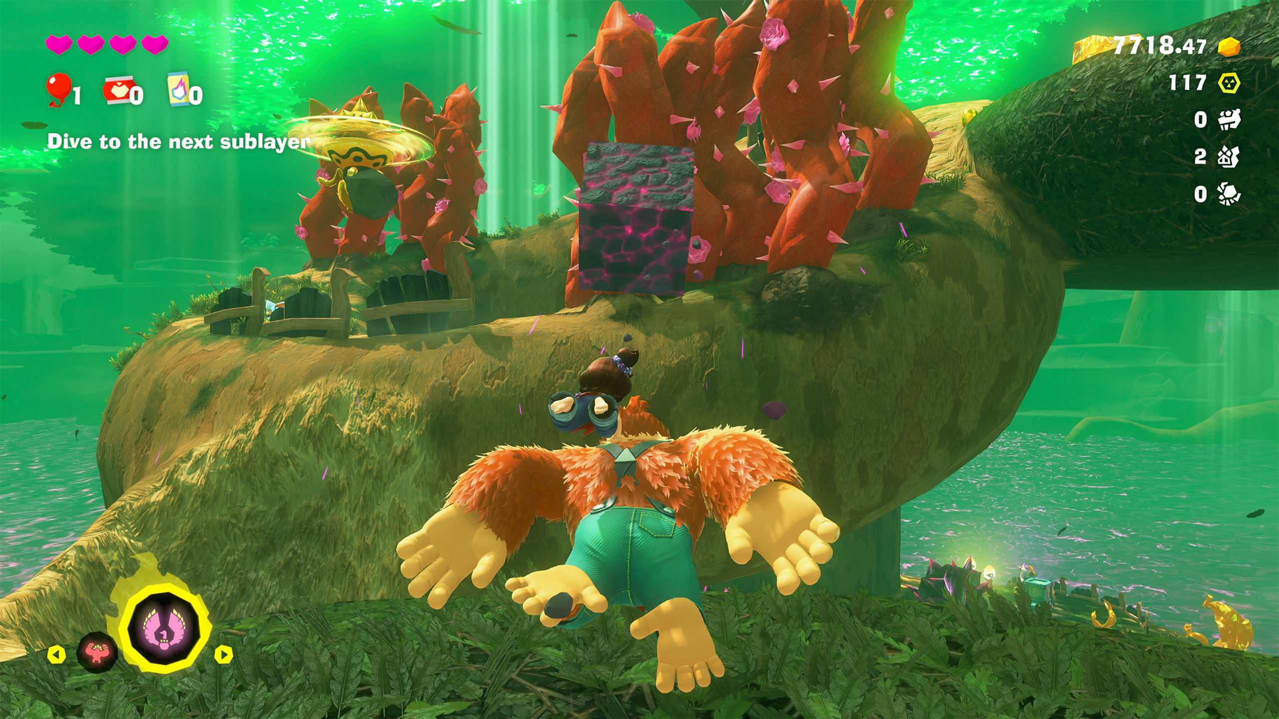 Certain obstacles can only be destroyed by chucking the right materials at them