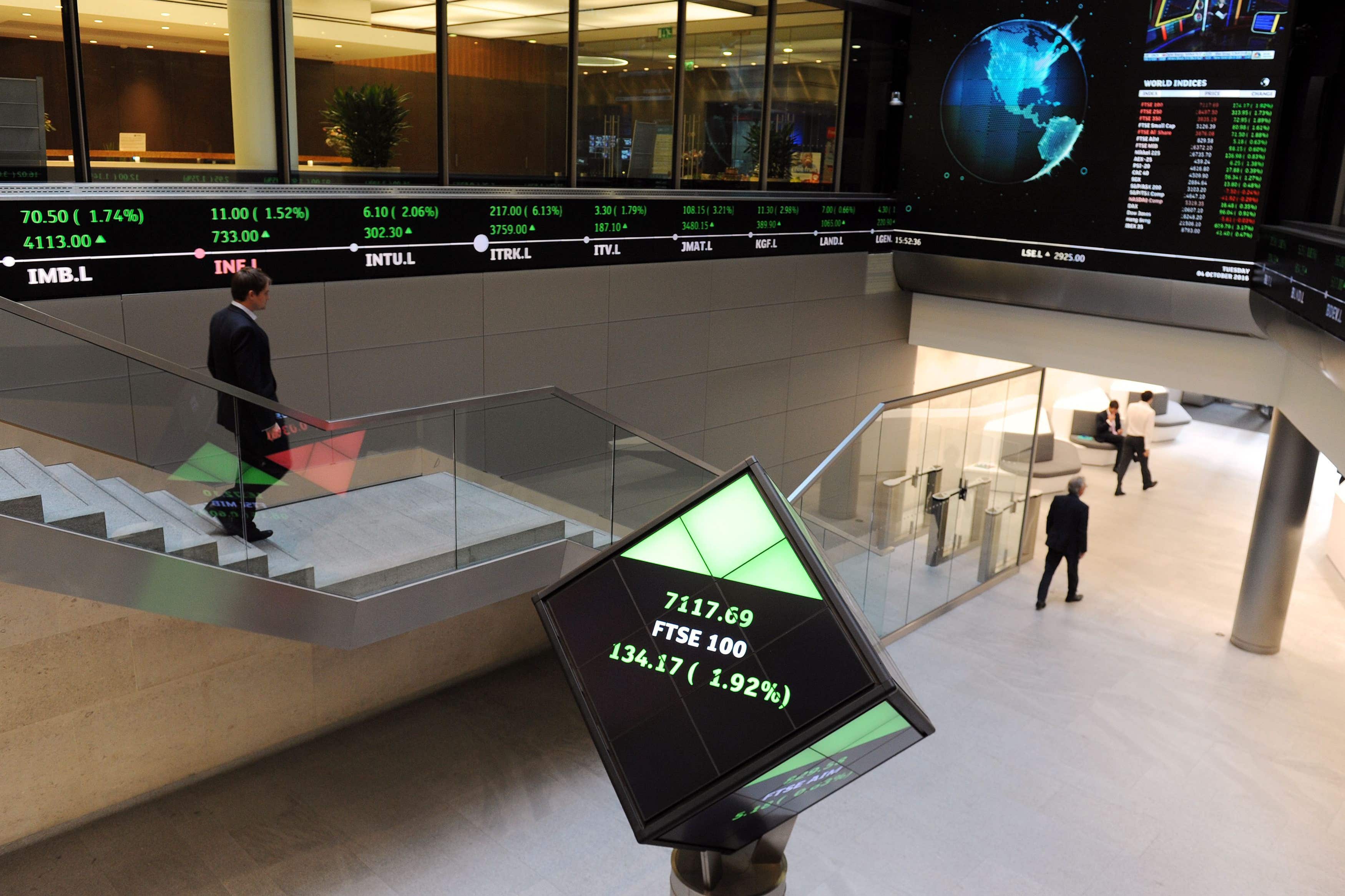The FTSE 100 index closed up 63.31 points, 0.7%, at 8,798.91 (PA)