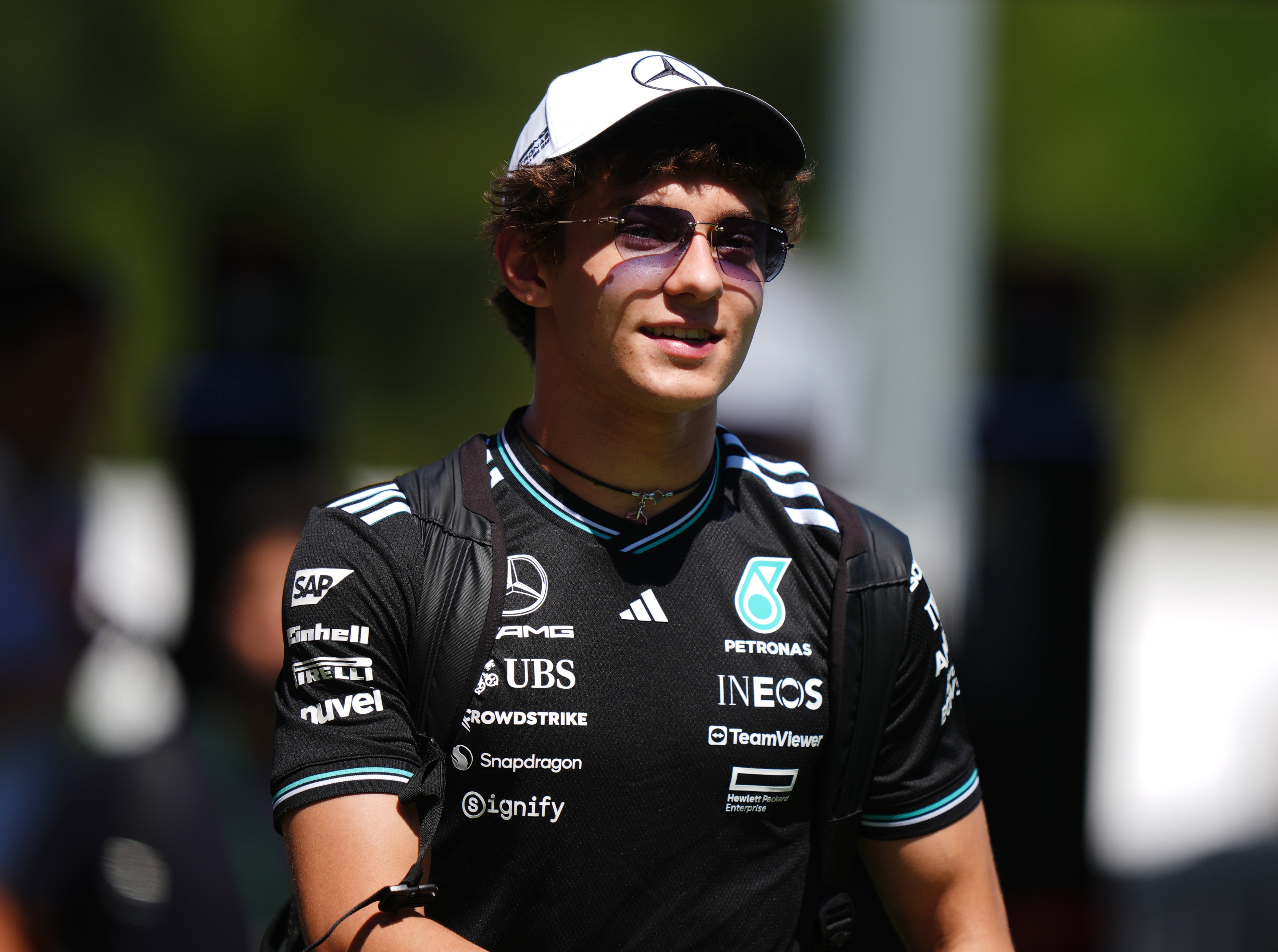 Kimi Antonelli is currently partnering George Russell (Bradley Collyer/PA)