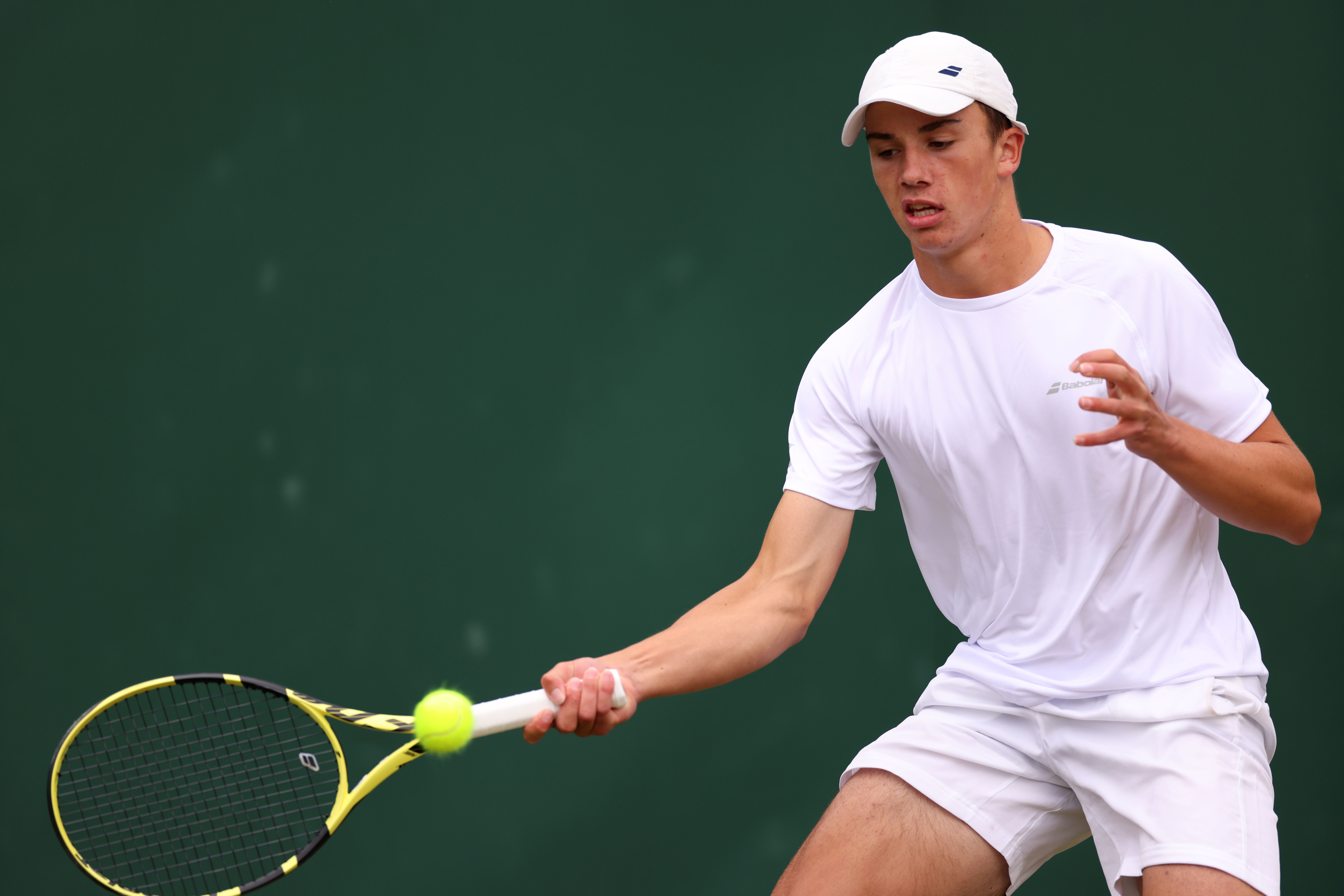 Oliver Tarvet’s Wimbledon adventure will continue in the main draw (Steven Paston/PA)