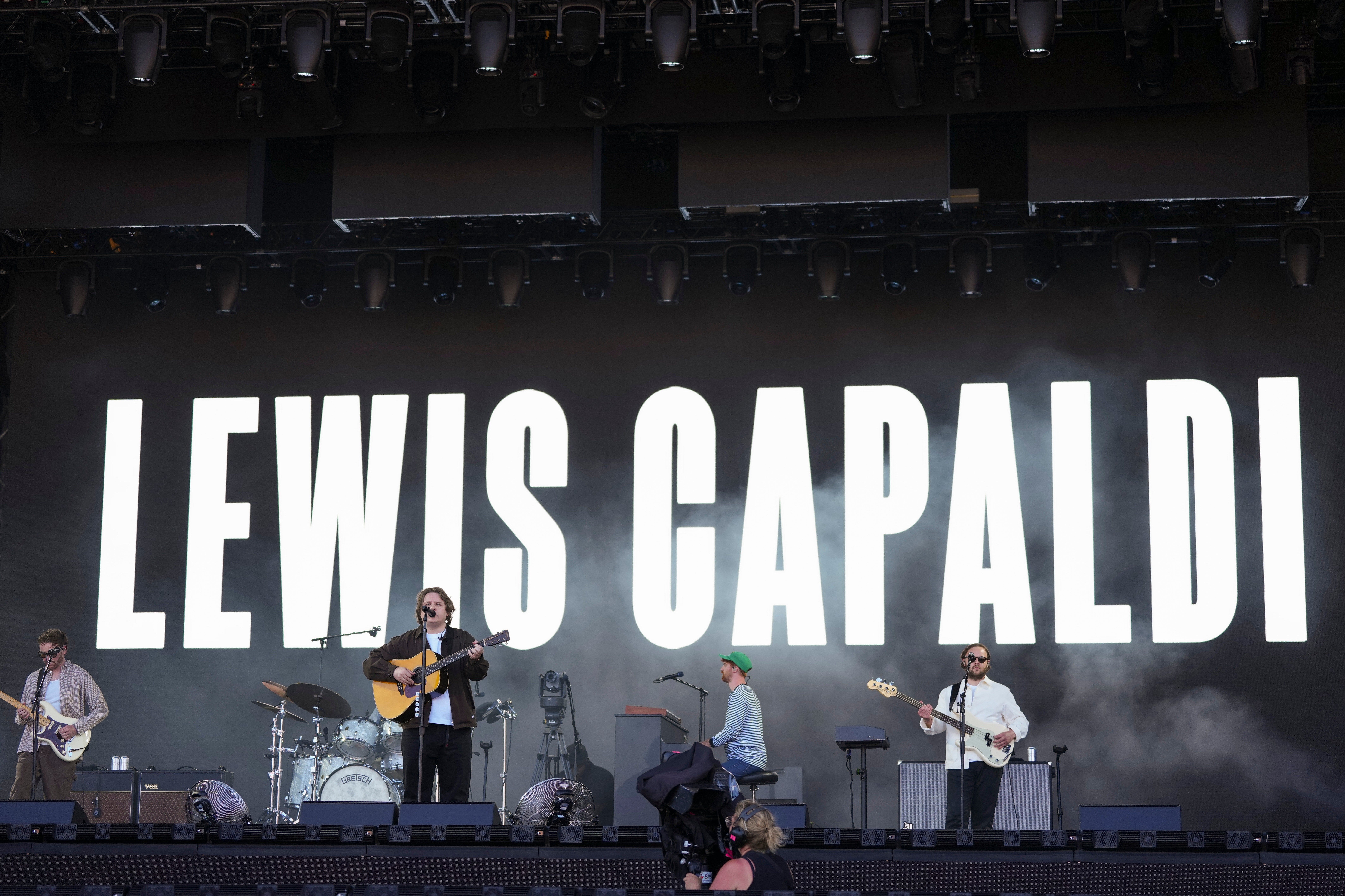 Lewis Capaldi performed at Glastonbury in June after a two-year break
