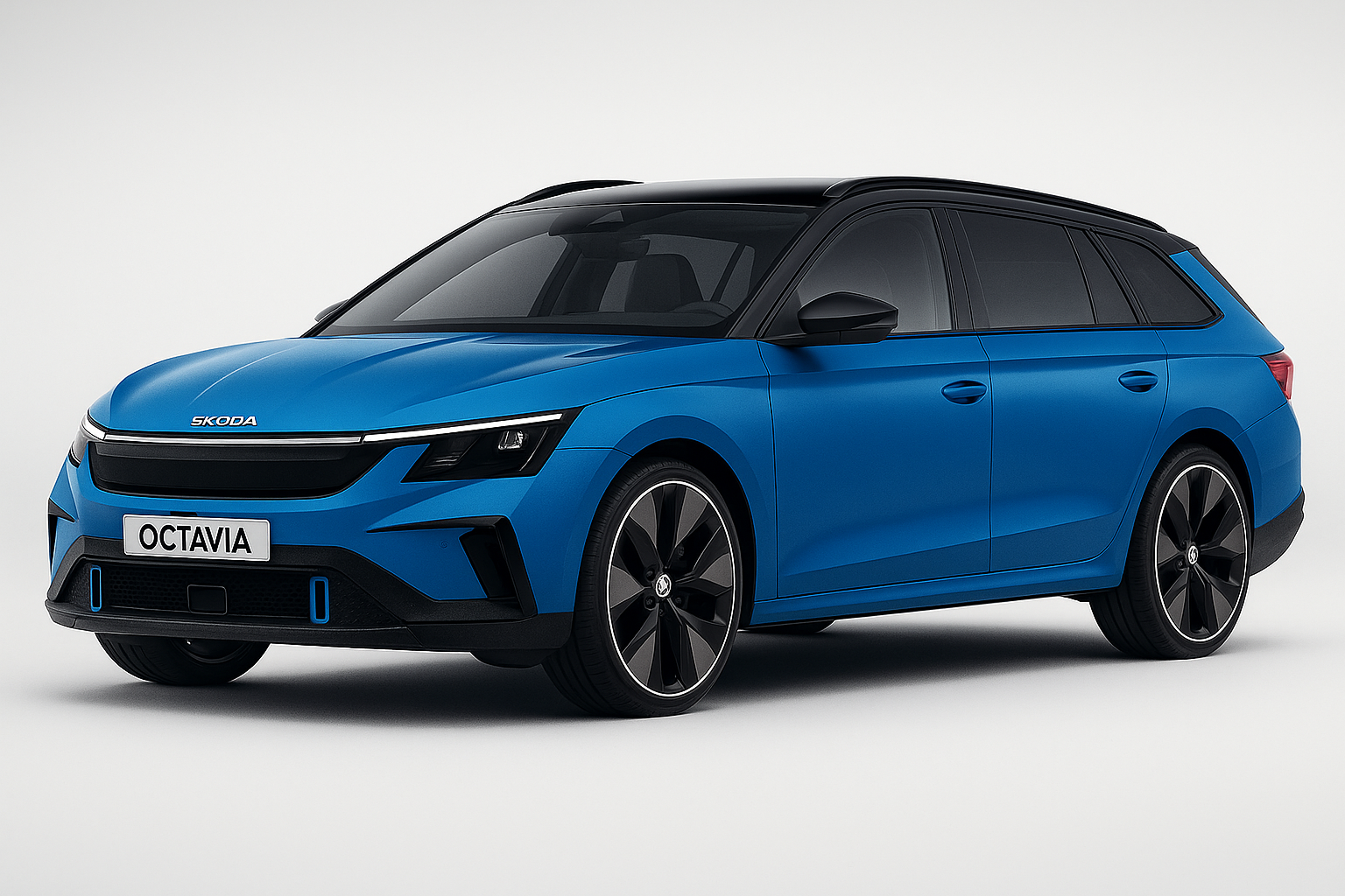 Our rendering shows how a new 'Modern Solid' all-electric Skoda Octavia could look