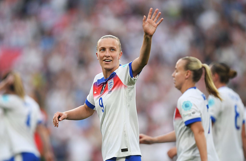 Beever-Jones became the second Lionesses player, after Beth Mead, to score a Wembley hat-trick
