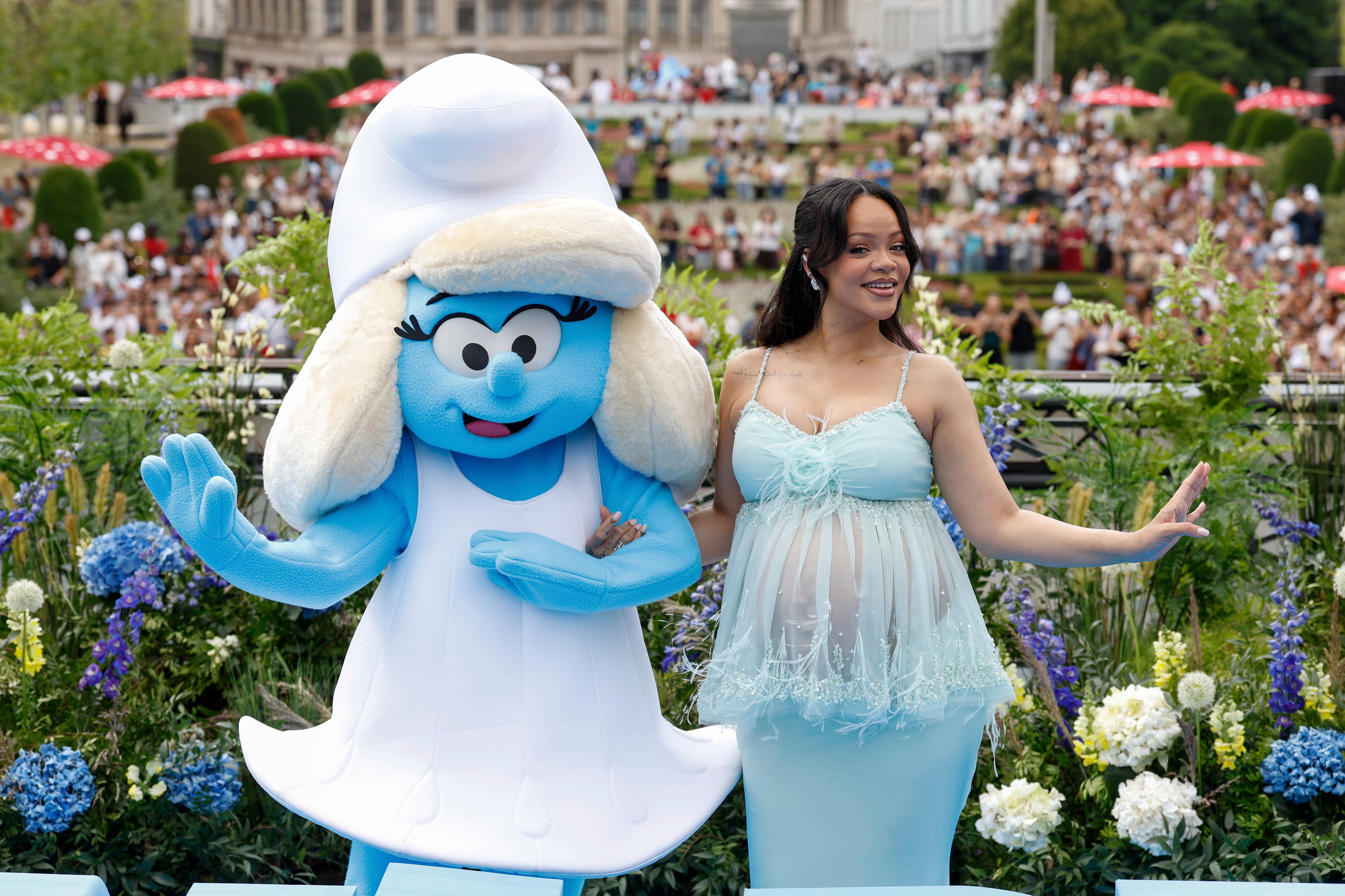 APTOPIX Belgium Smurfs World Premiere