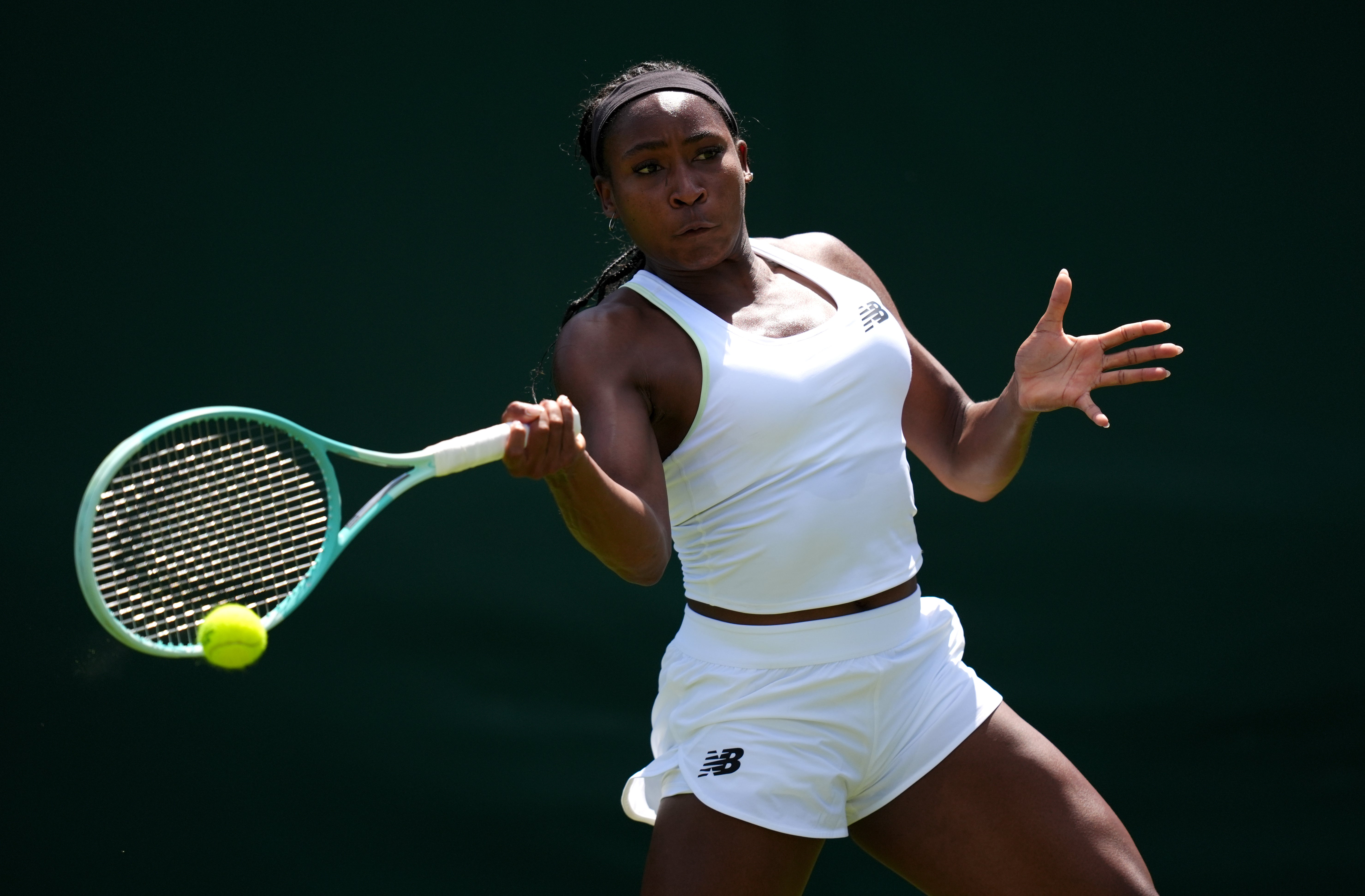 Coco Gauff prefers to look forward than back (John Walton/PA)