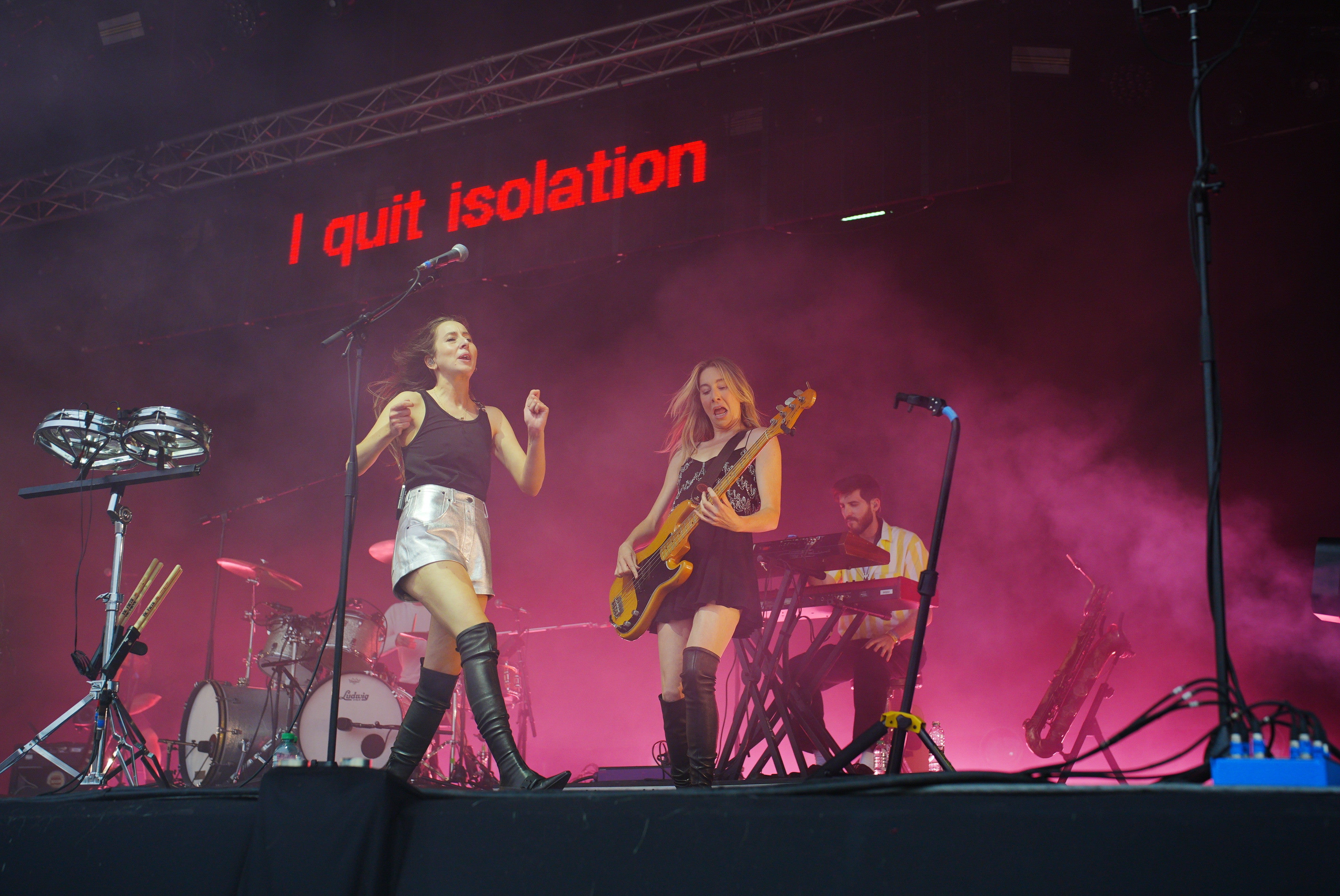 Haim performed on the Park Stage