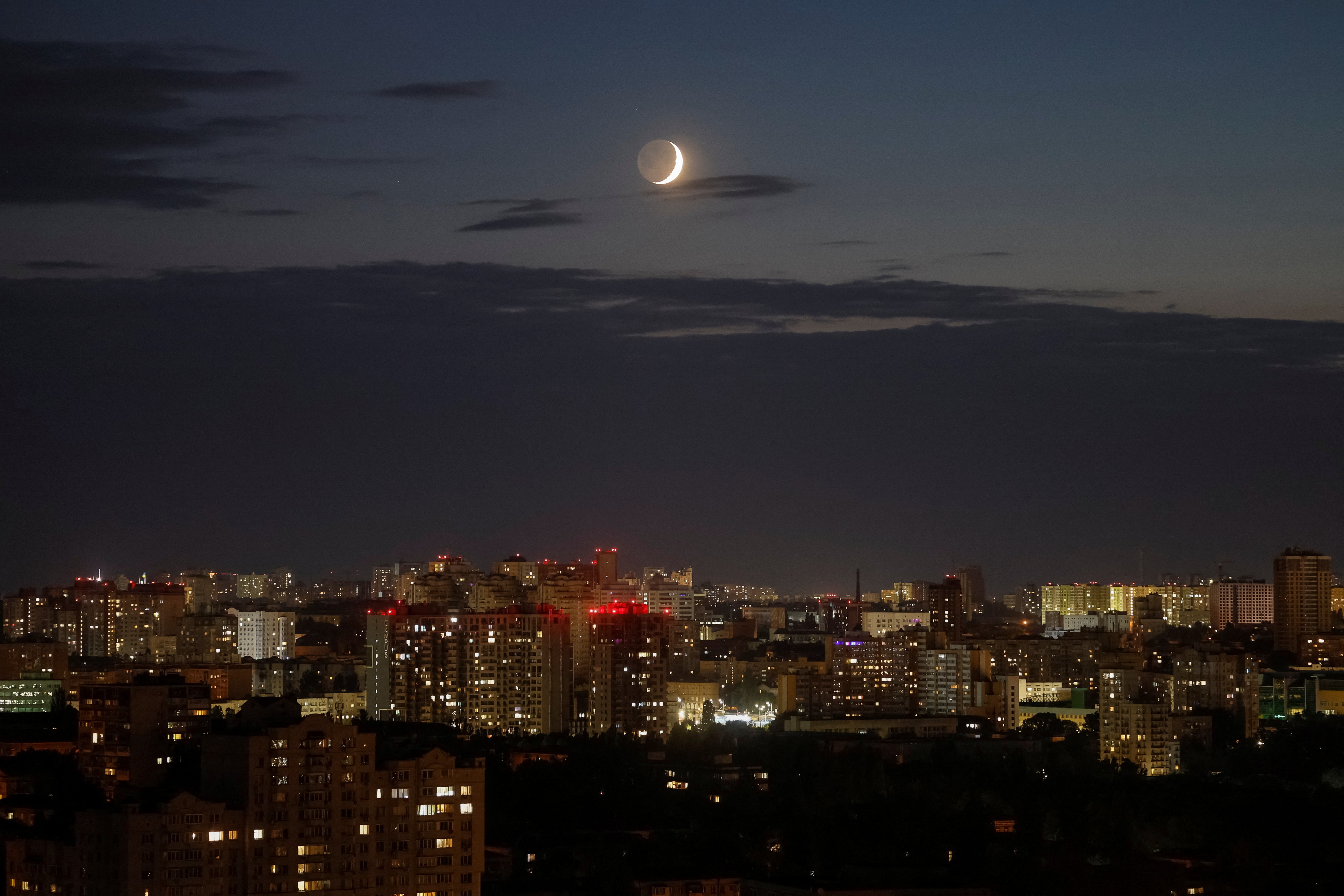 Air raid alerts sounded almost all night long throughout Ukraine, according to President Zelensky