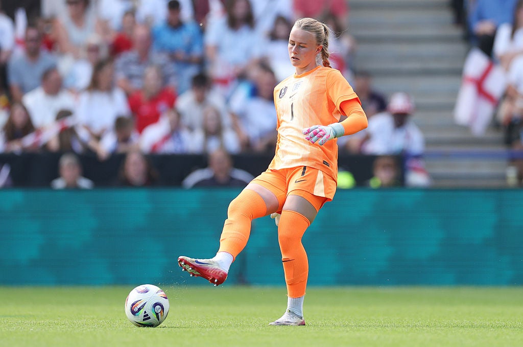 Hannah Hampton will be England’s No 1 at the Euros and is their only capped goalkeeper