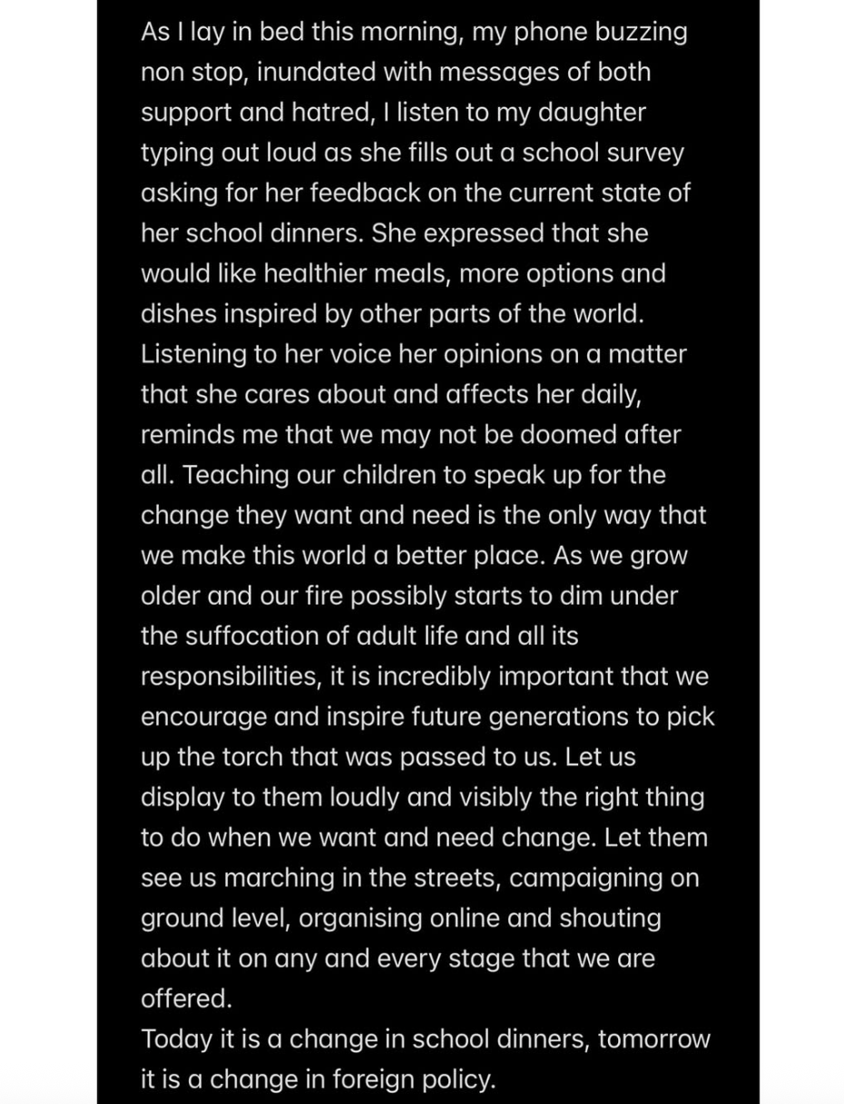 Bobby’s lengthy statement