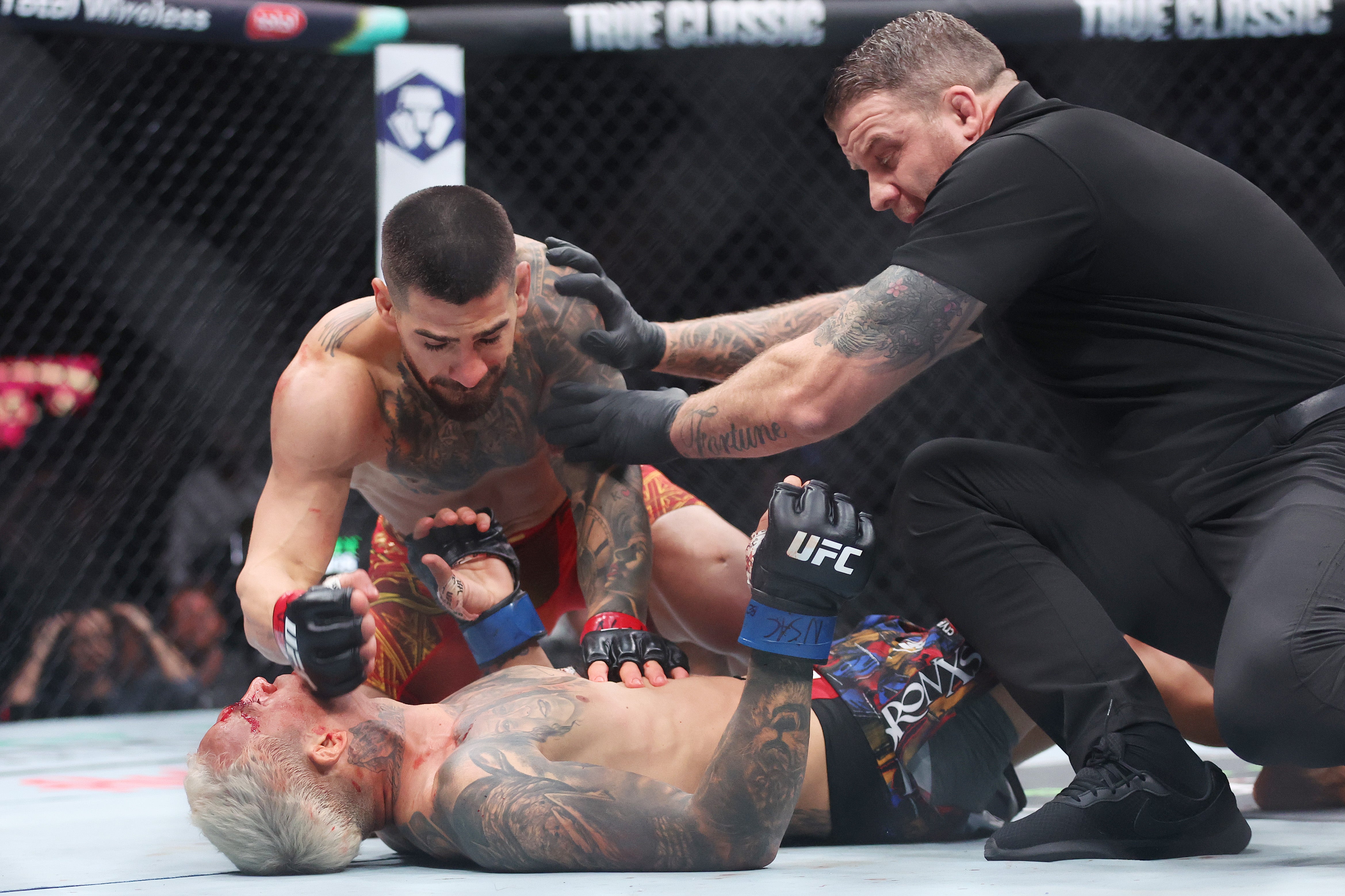 Ilia Topuria knocked out Charles Oliveira in June to become lightweight champion