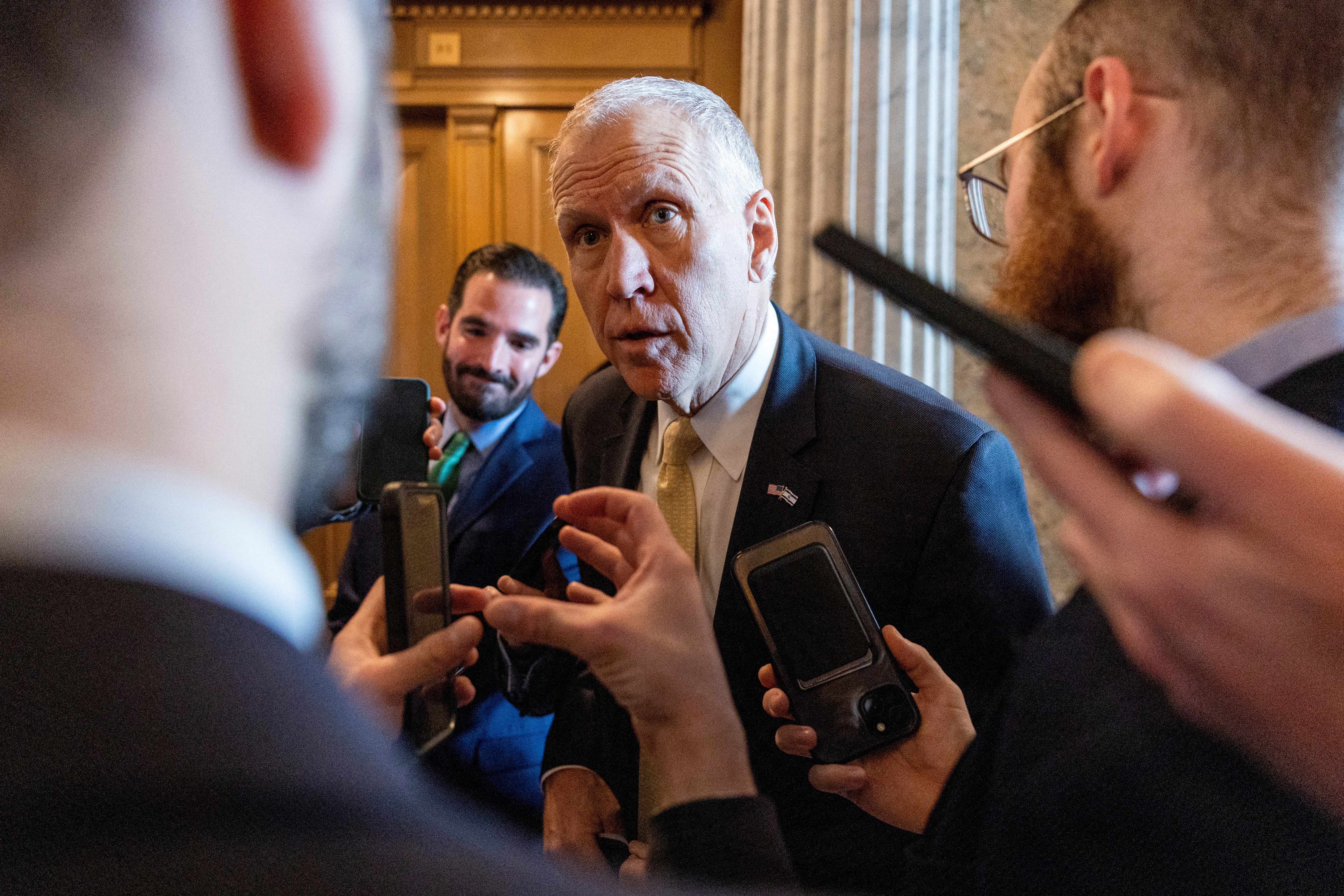 Sen. Thom Tillis denounced the bill in remarks on the Senate floor after announcing he would not be seeking re-election in the wake of Trump’s threats to support a primary challenge against him